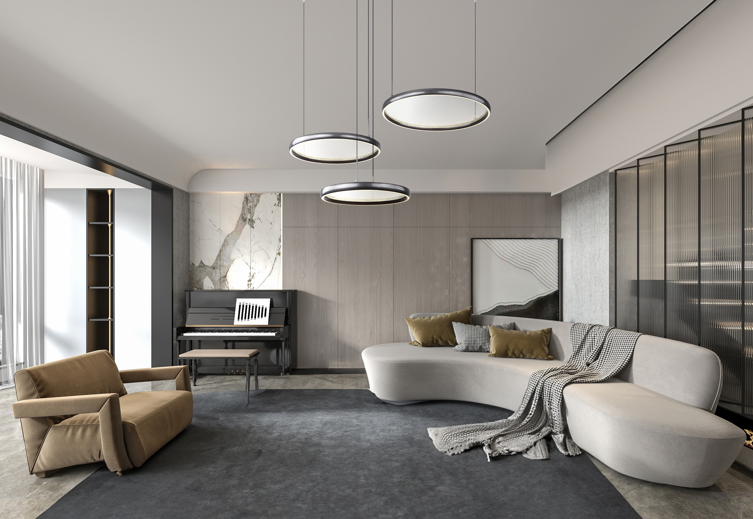 GLOBO LIGHTING Hängeleuchte »BRIGGS« LED-Modul 1 Stk. warmweiß - kaltweiß H günstig online kaufen