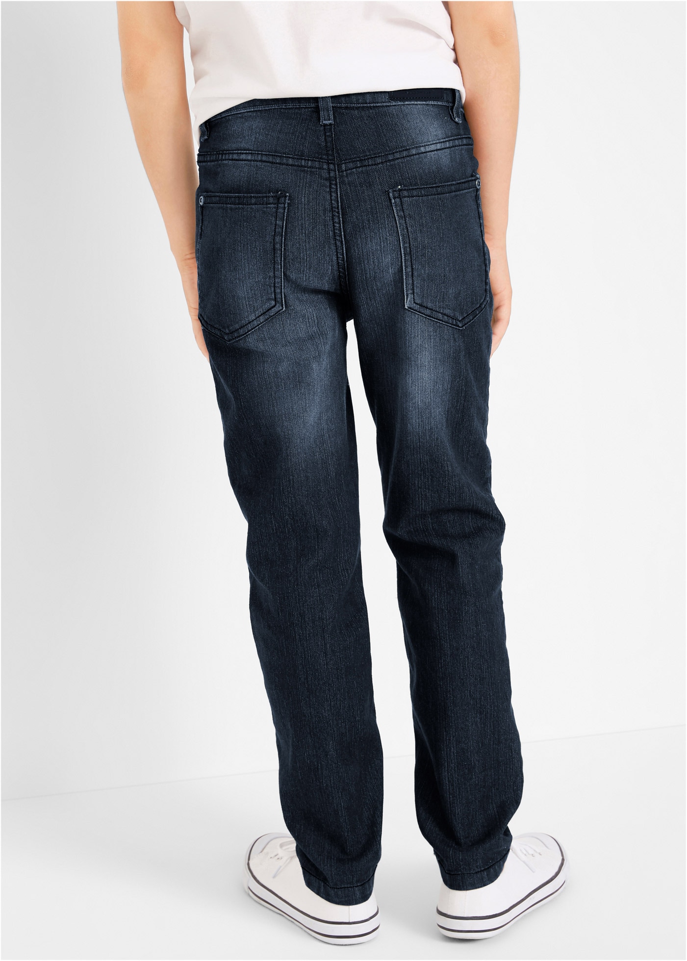 bonprix Slim-fit-Jeans , Slim Fit Stretch-Jeans mit verstellbarem Bund, Straight
