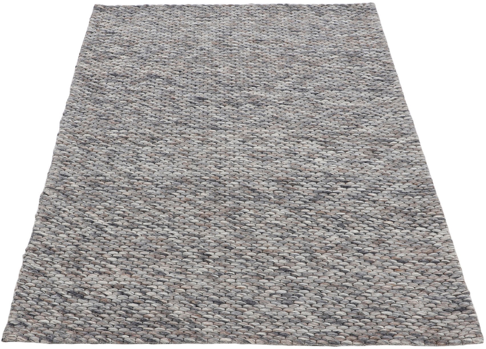 carpetfine Wollteppich »Sina«, rechteckig, 14 mm Höhe, Handweb Teppich, rei günstig online kaufen