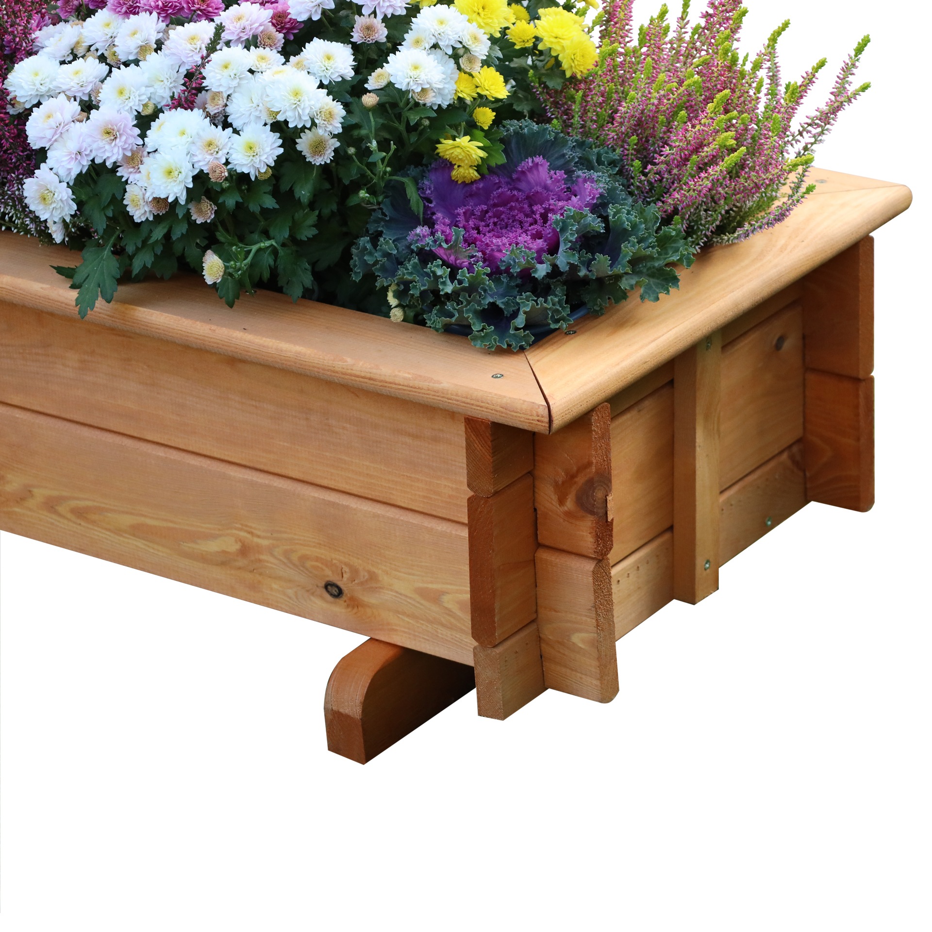 promadino Blumentopf, Holztrog mit Holzschwengelpumpe, BxTx: 110x40x100 cm