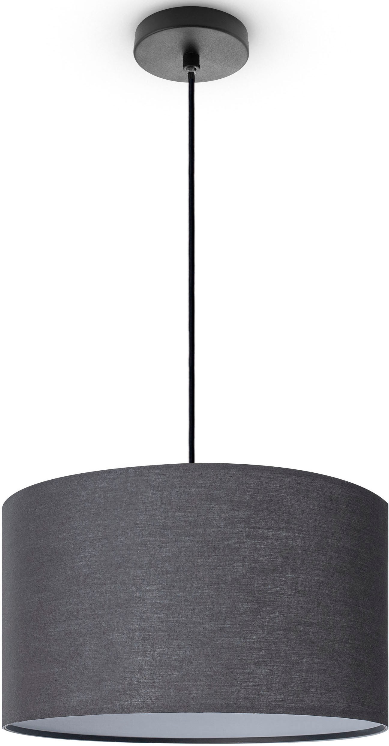 Paco Home Pendelleuchte »HUGO UNI COLOR«, 1 flammig, Leuchtmittel E27 | ohne Leuchtmittel, Deckenlampe LED Wohnzimmer Und Schlafzimmer, Unifarben, Deko E27