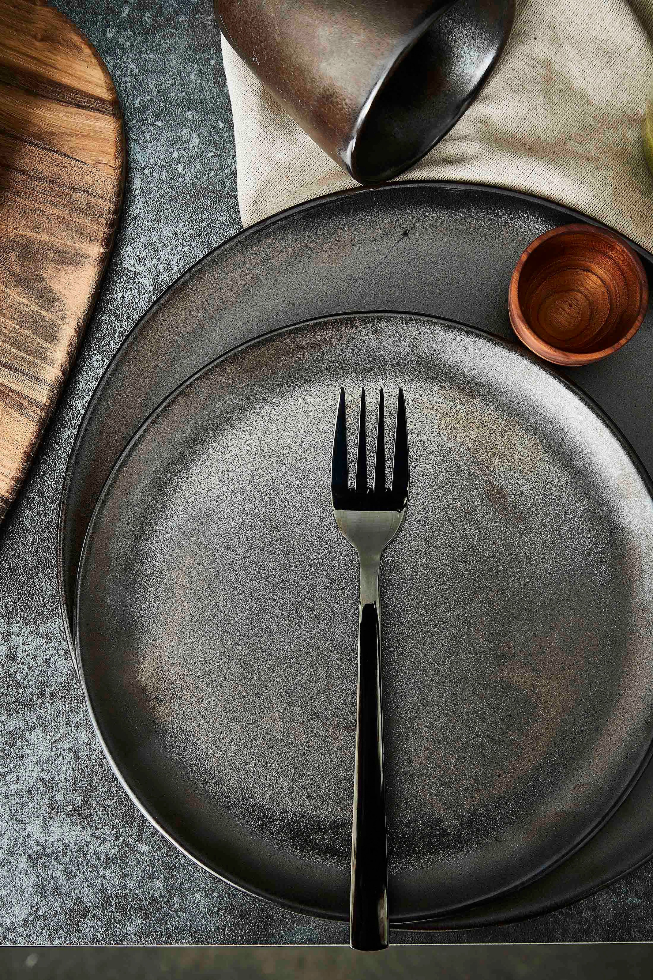 aida RAW Frühstücksteller »RAW«, (Set, 6 St.), Steinzeug, Ø 23 cm
