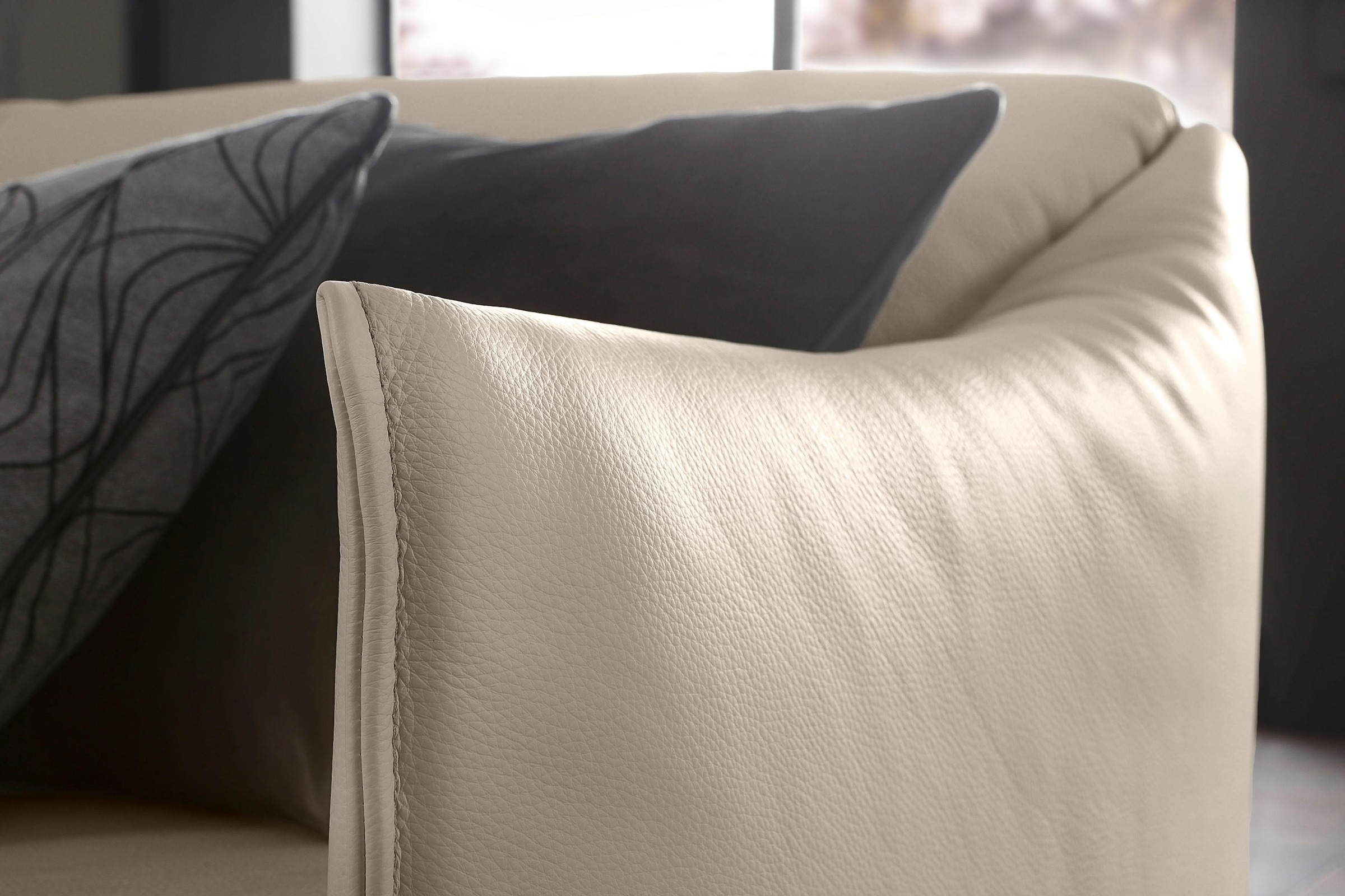 W.SCHILLIG 3-Sitzer »sally« mit Metallfüßen in Bronze pulverbeschichtet, Breite 224 cm