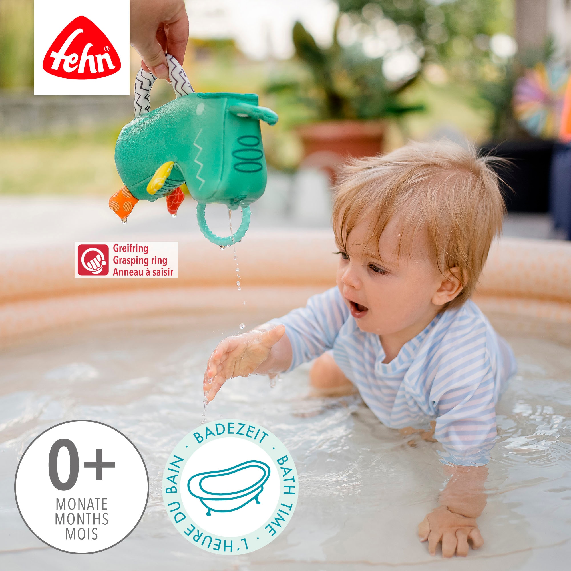 Fehn Badespielzeug »Plansch & Play, Gieß-Krokodil«