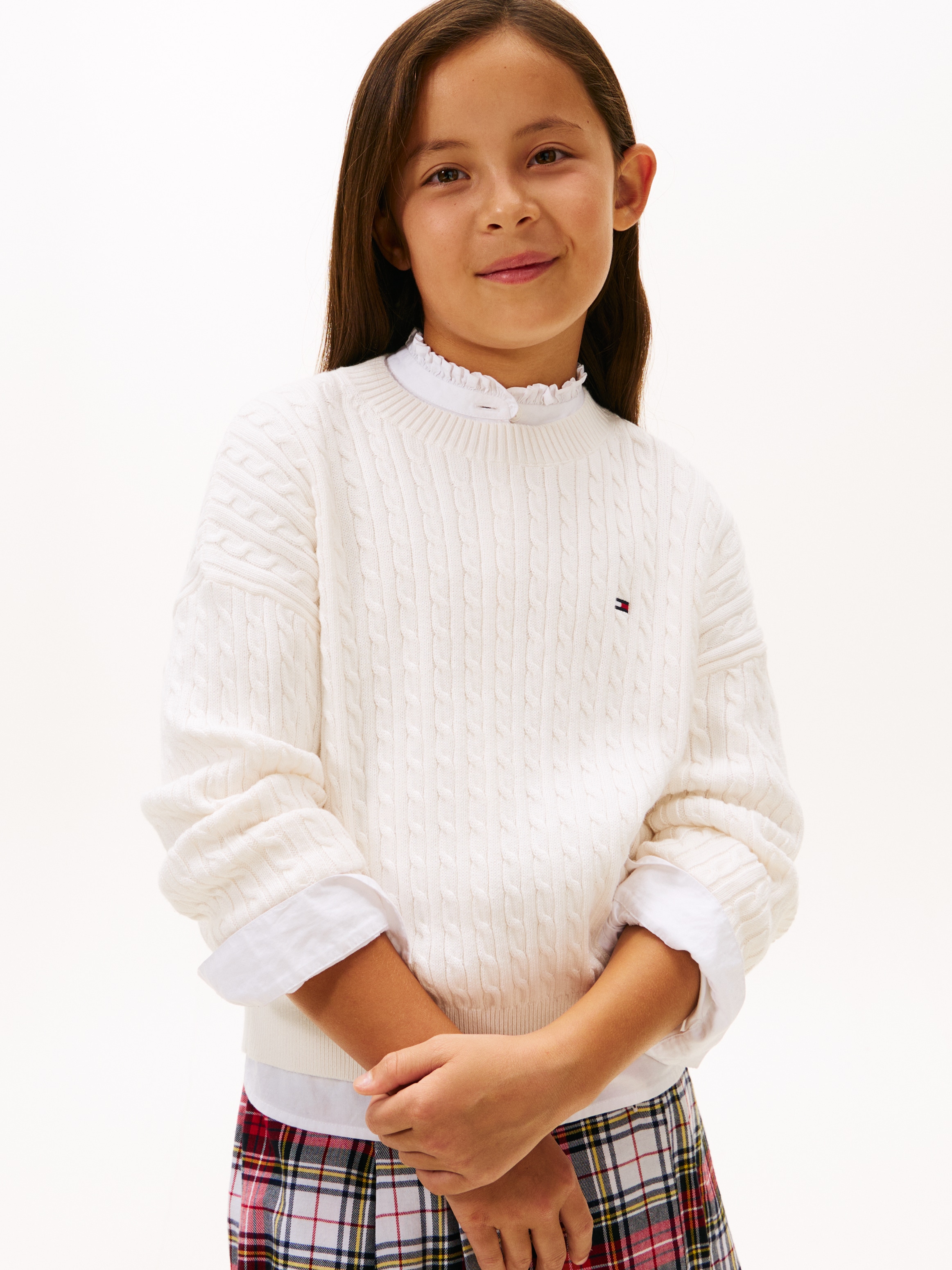Tommy Hilfiger Strickpullover »CABLE SWEATER« Kinder bis 16 Jahre