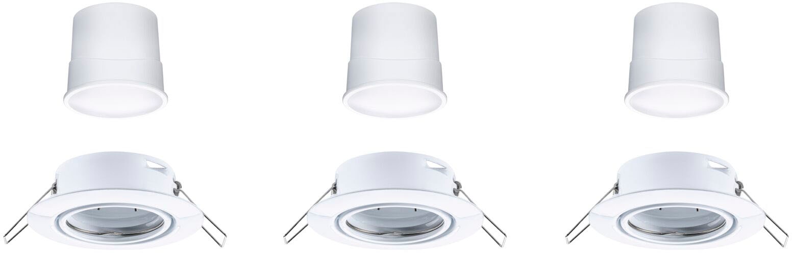 Paulmann LED Einbauleuchte »Base 3x420lm 230V«, 3 flammig, Zigbee Basisset