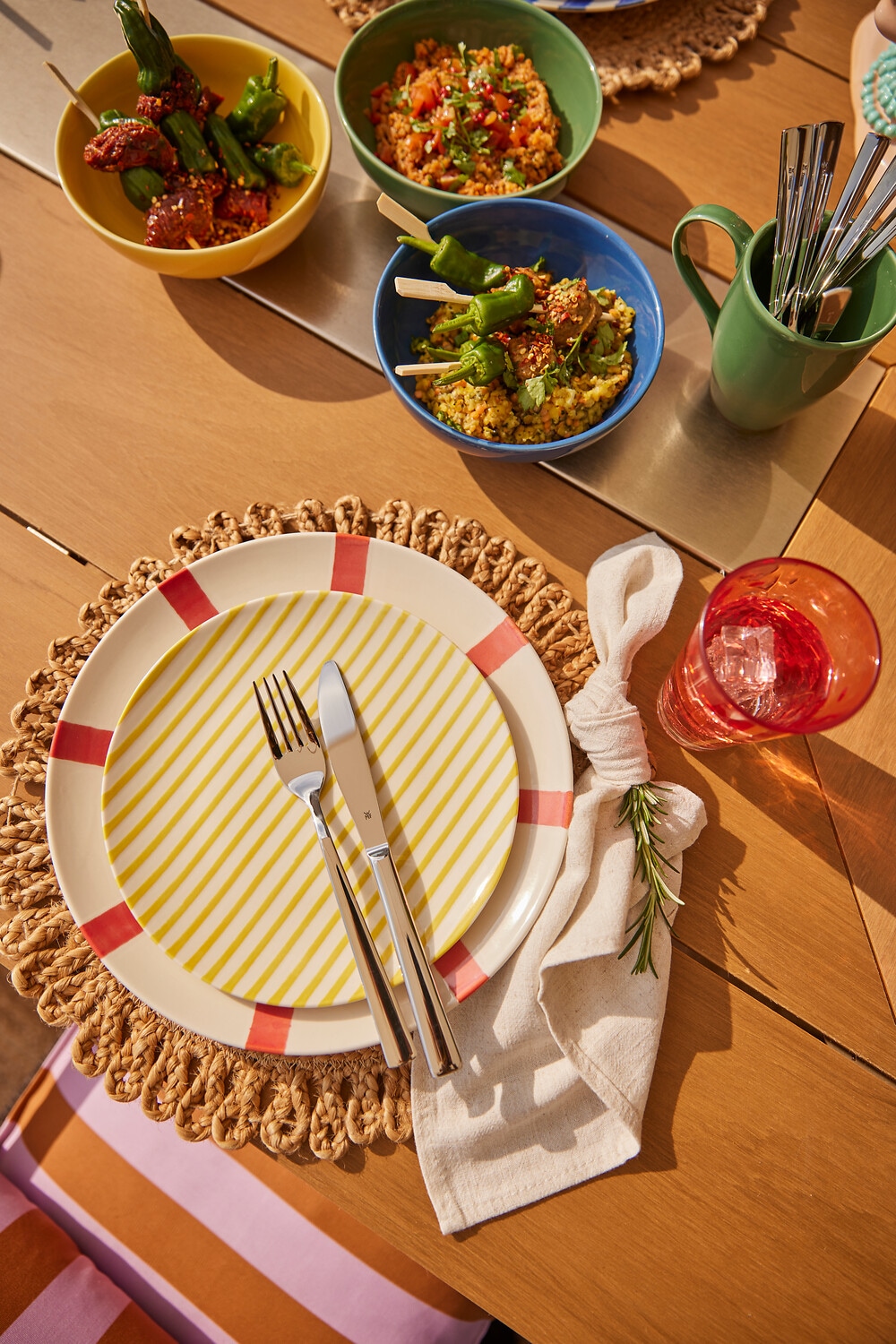 OTTO home Platzset »Aimka« Handgefertigt, 35x35, rund, aus natürlicher Jute, Bestseller