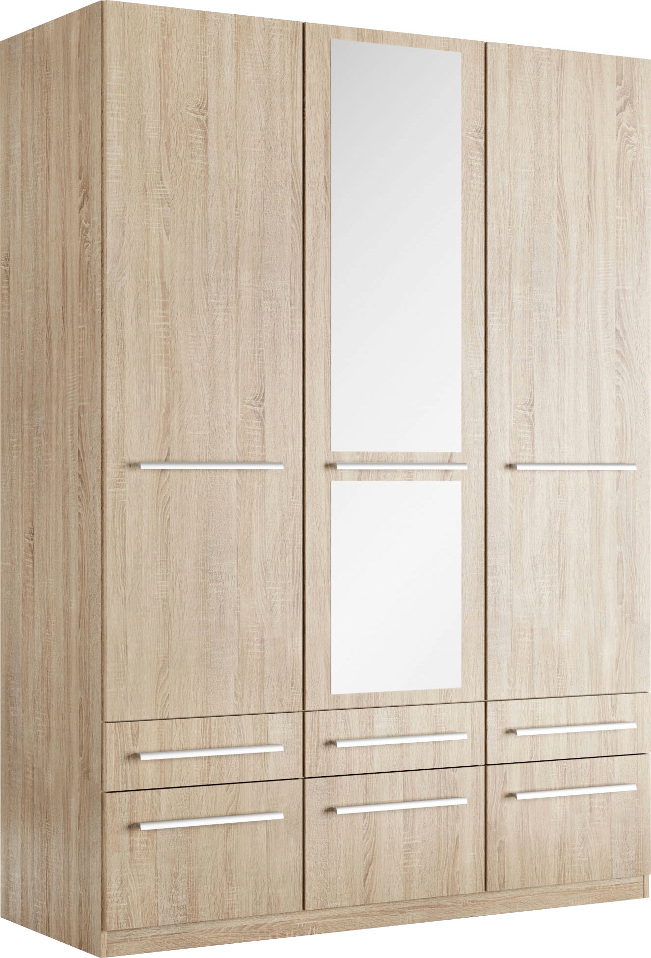 priess Kleiderschrank »Schrank Garderobe Wäscheschrank Barcelona in 5 Breiten«, viel Stauraum, geräumige Schubkästen, mit Spiegel, MADE IN GERMANY