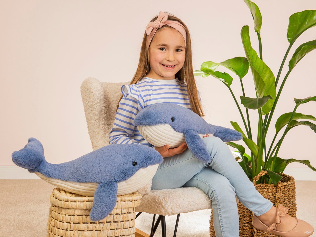 Teddy Hermann® Kuscheltier »Herzekind, Walfisch Waltraud, 44 cm«, zum Teil aus recyceltem Material