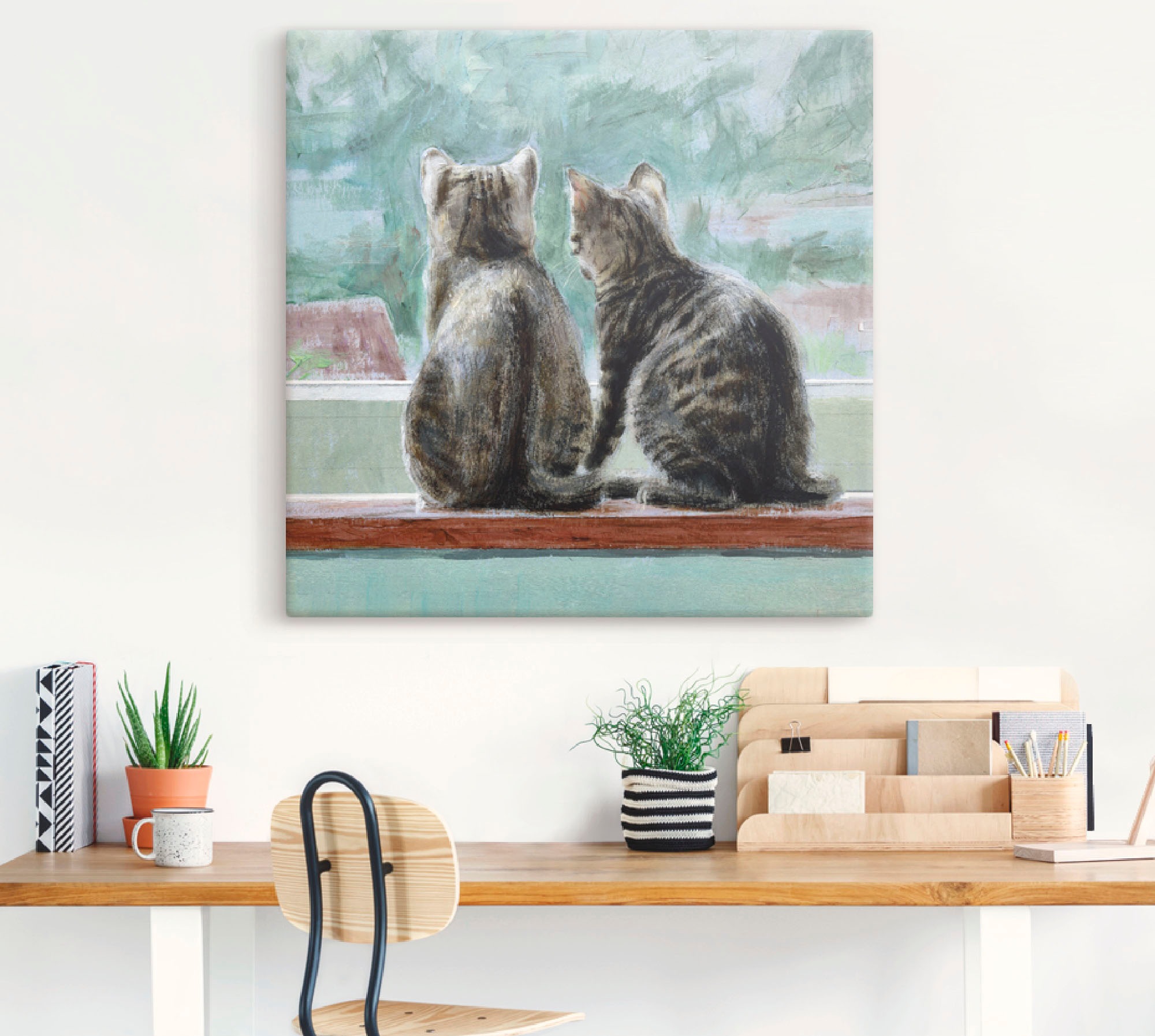 Artland Wandbild »Schöne Aussicht«, Haustiere, (1 St.), als Leinwandbild, Poster in verschied. Größen