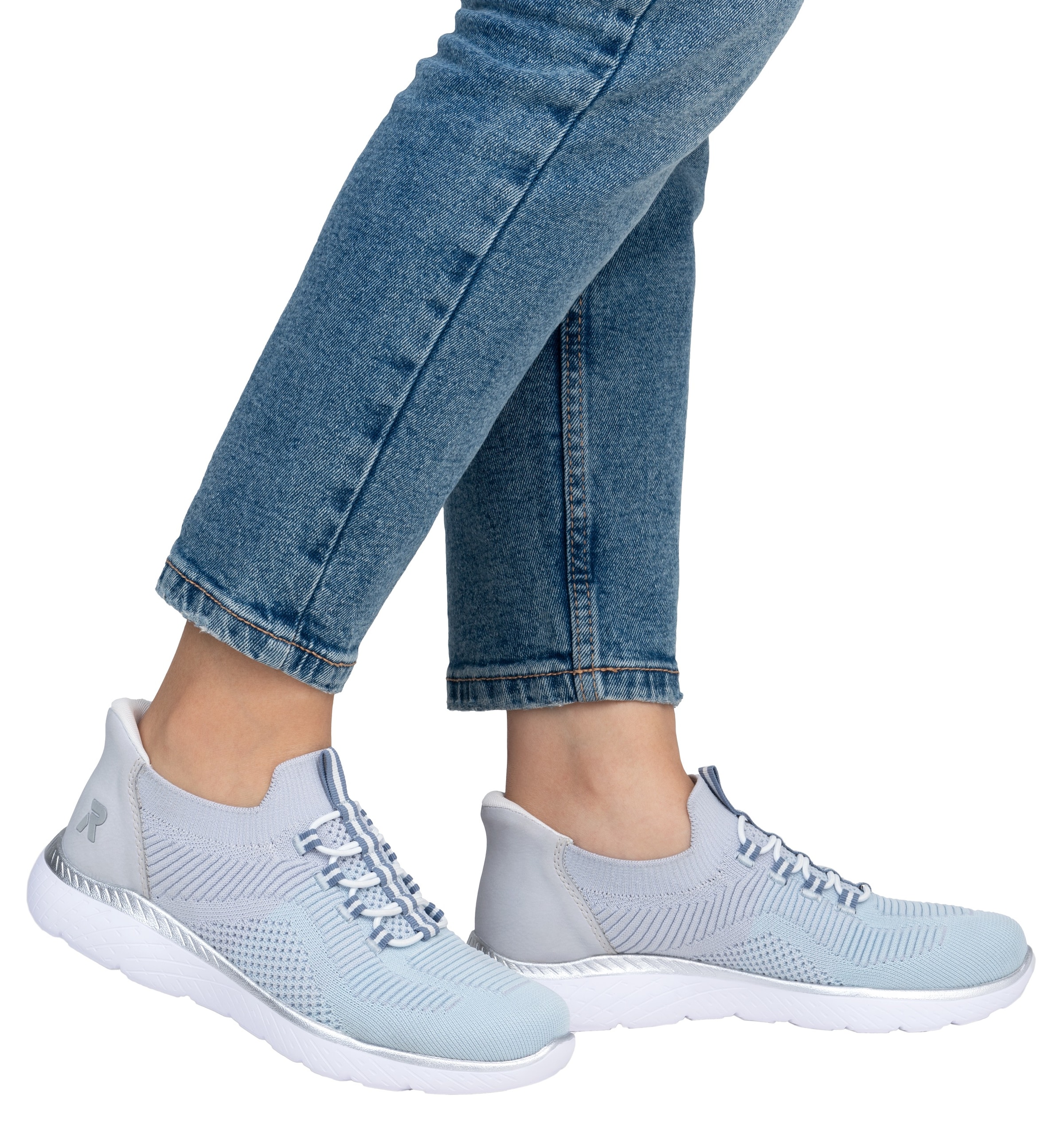 RIEKER Sport Slip-On Sneaker »Ready2GO«, Halbschuh, Freizeitschuh, Slipper mit MemoSoft-Innensohle