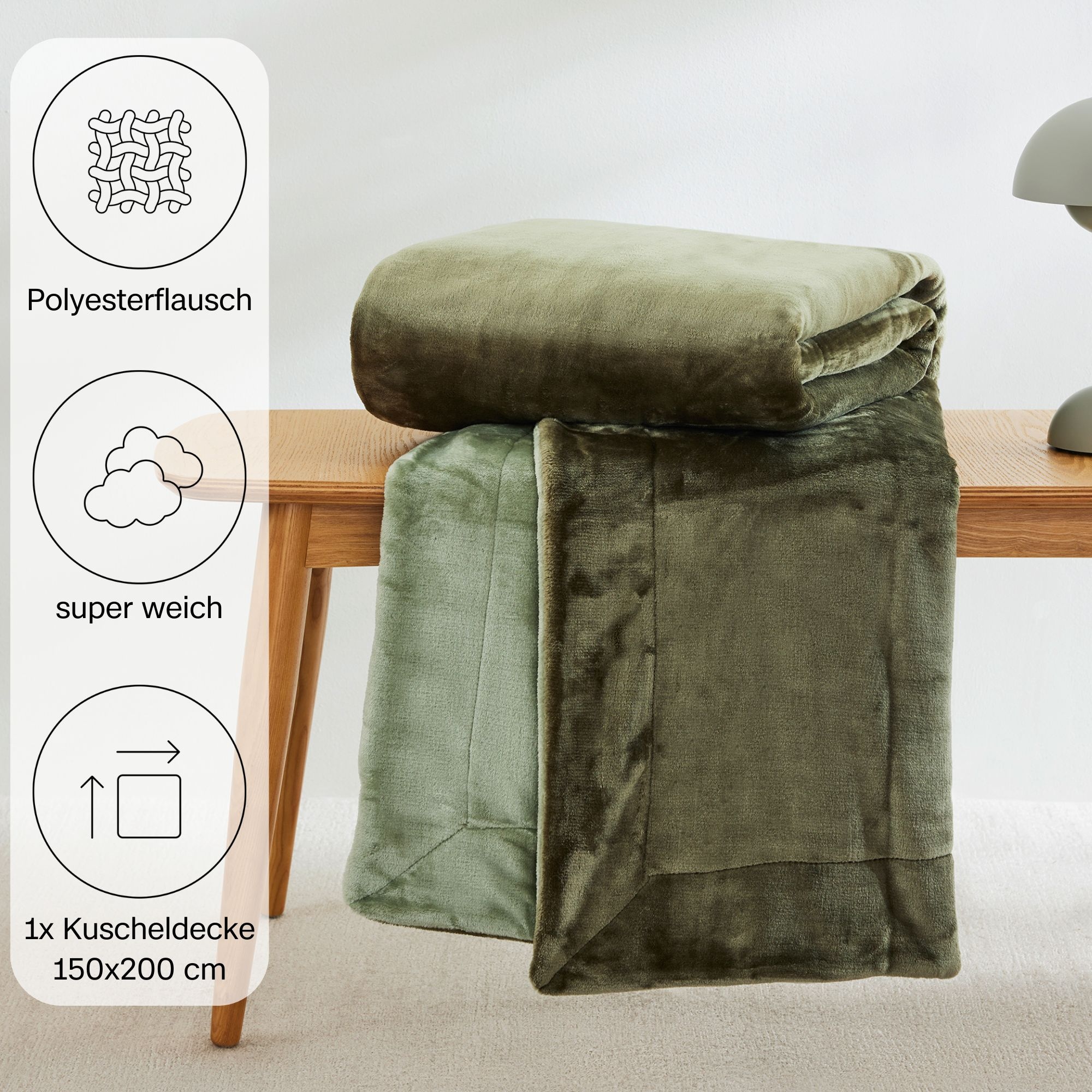 s.Oliver Wohndecke »Doublesoft, Kuscheldecke, Deal, Kissen geschenkt!«, Kuscheldecke, mit GRATIS-Zugabe: 2x Kissenhülle, mit Reißverschluss