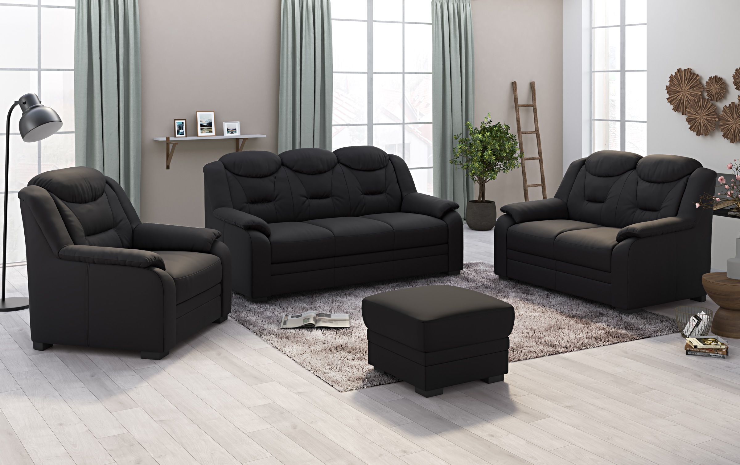 COTTA 3-Sitzer "Marcus" Sofa mit hoher Rückenlehne günstig online kaufen