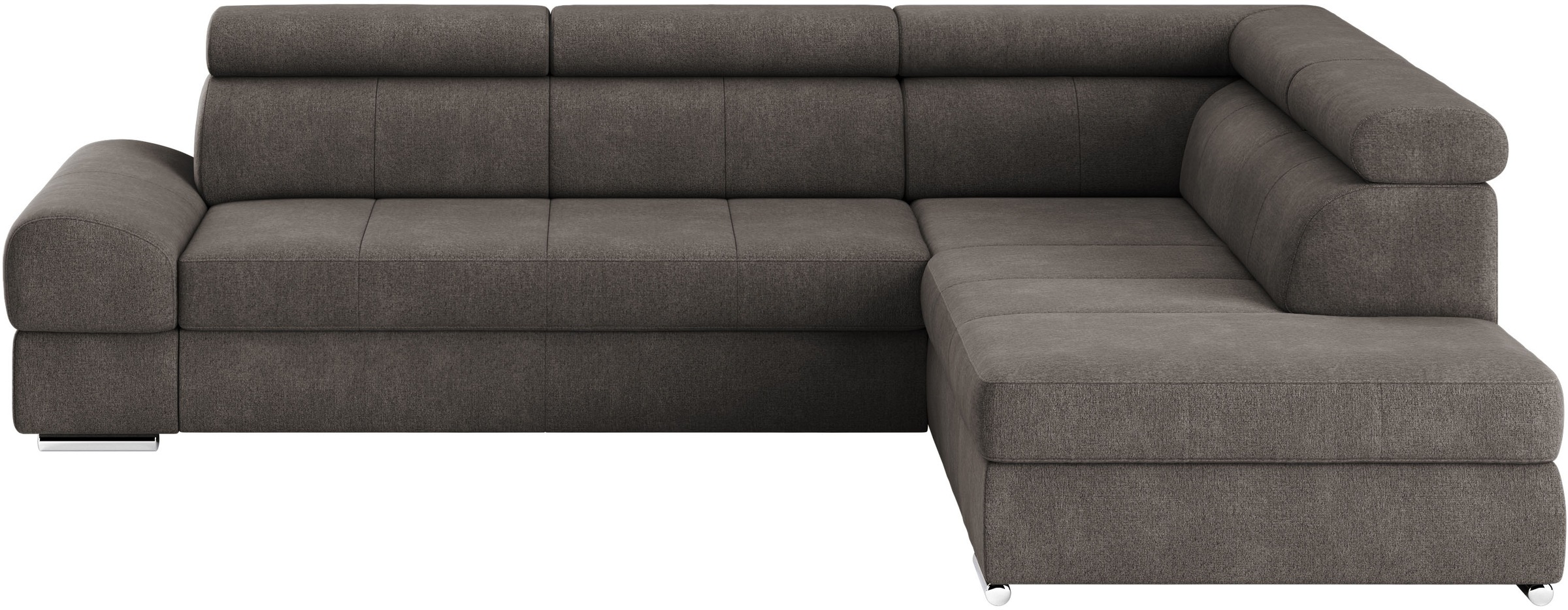 sit&more Ecksofa »Broadway L-Form«, mit verstellbaren Kopfteilen, wahlweise mit Bettfunktion