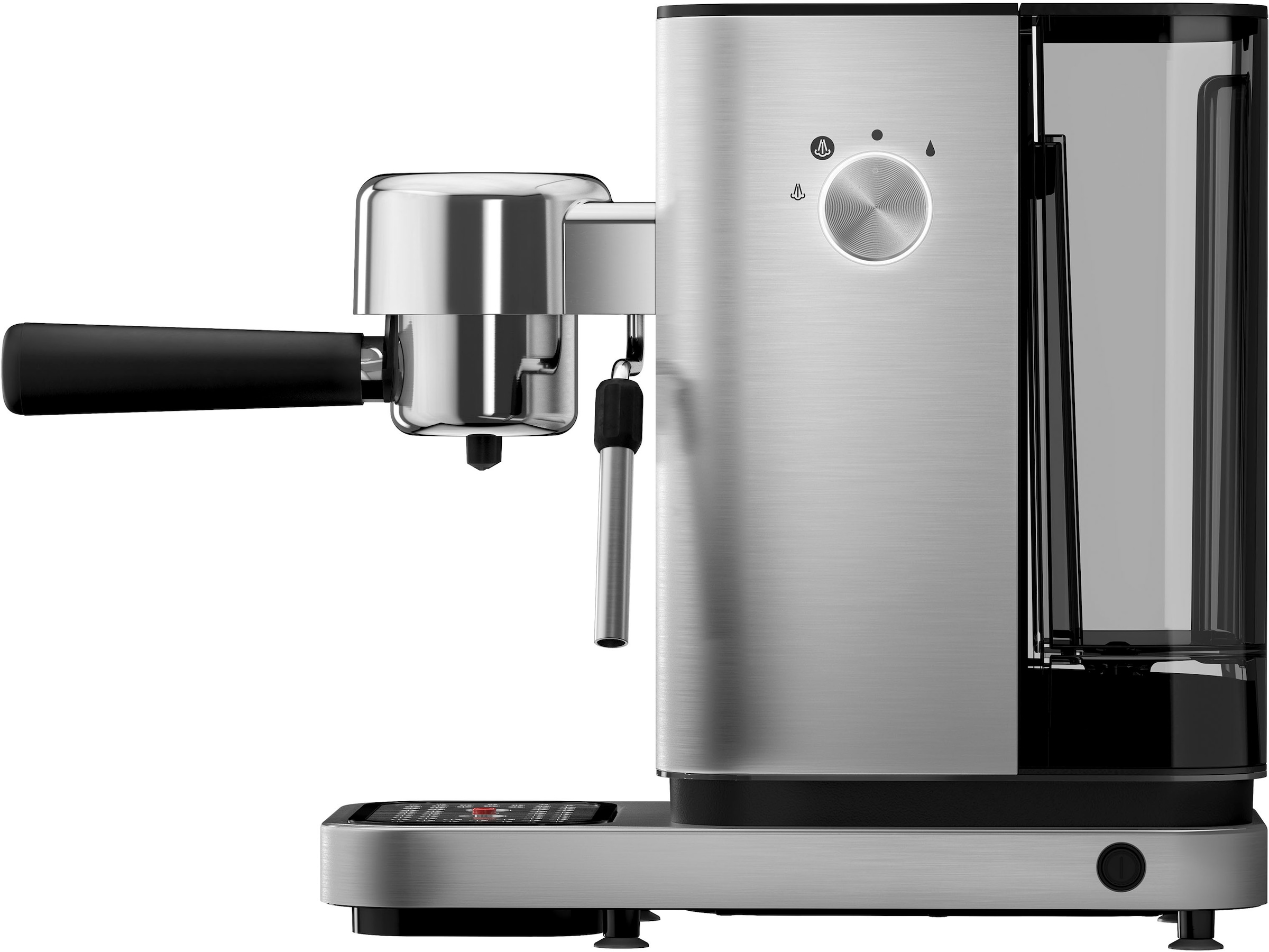 WMF Espressomaschine »LONO«, kompakt, elegant, 15 bar, 1350 Watt, Milchschaumdüse, Cromargan