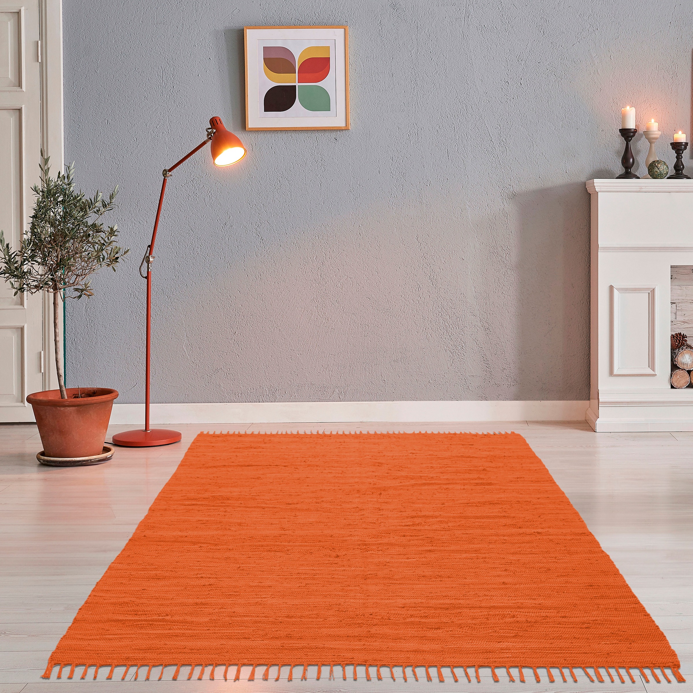 THEKO Teppich »Happy Cotton Fleckerl, handgewebt«, rechteckig, 5 mm Höhe, F günstig online kaufen