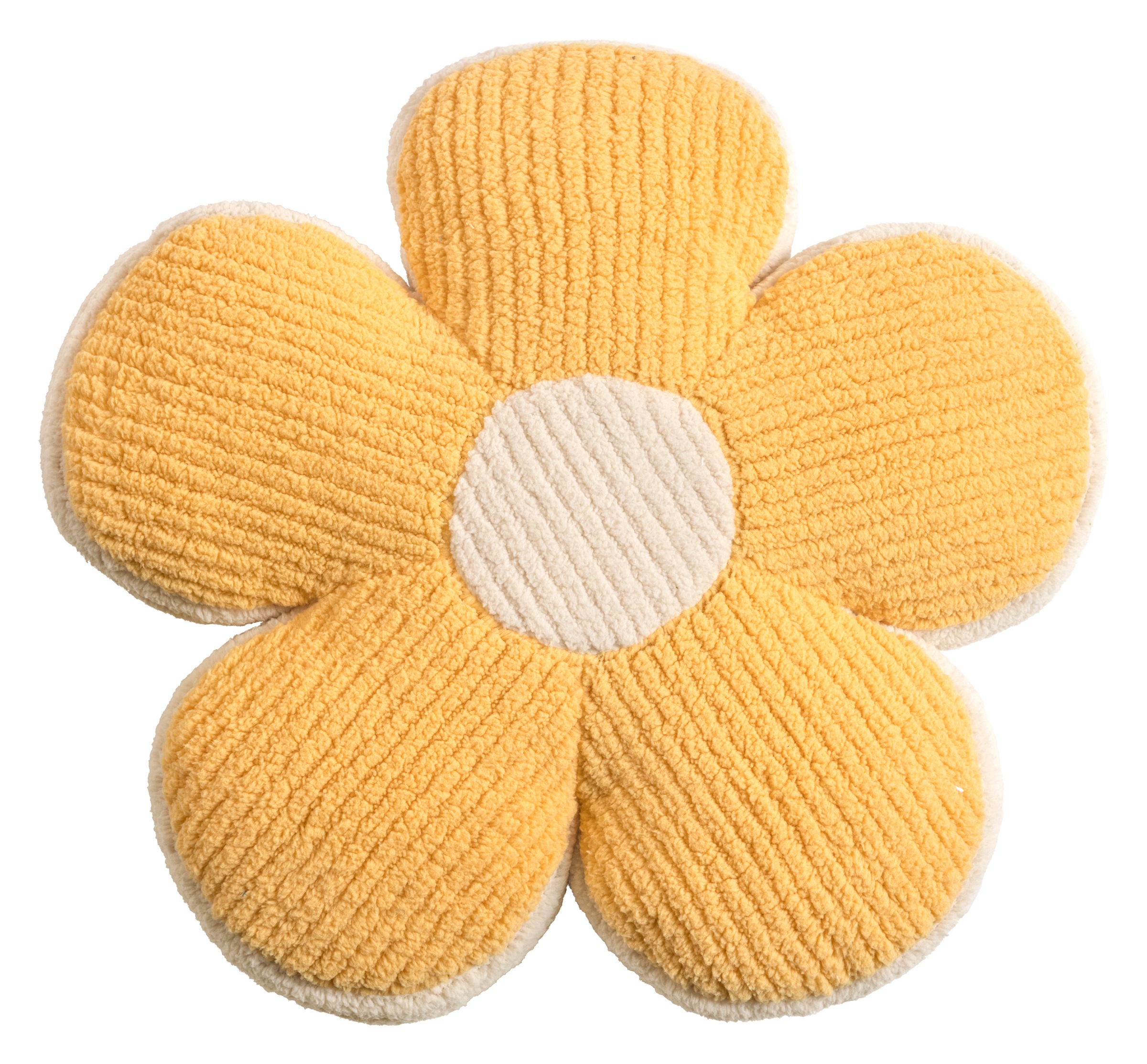 Magma Heimtex Dekokissen »BONNY Blumenkissen« Blumenkissen aus Cord – Kuschelige Blütenfreude in Gelb & Rose