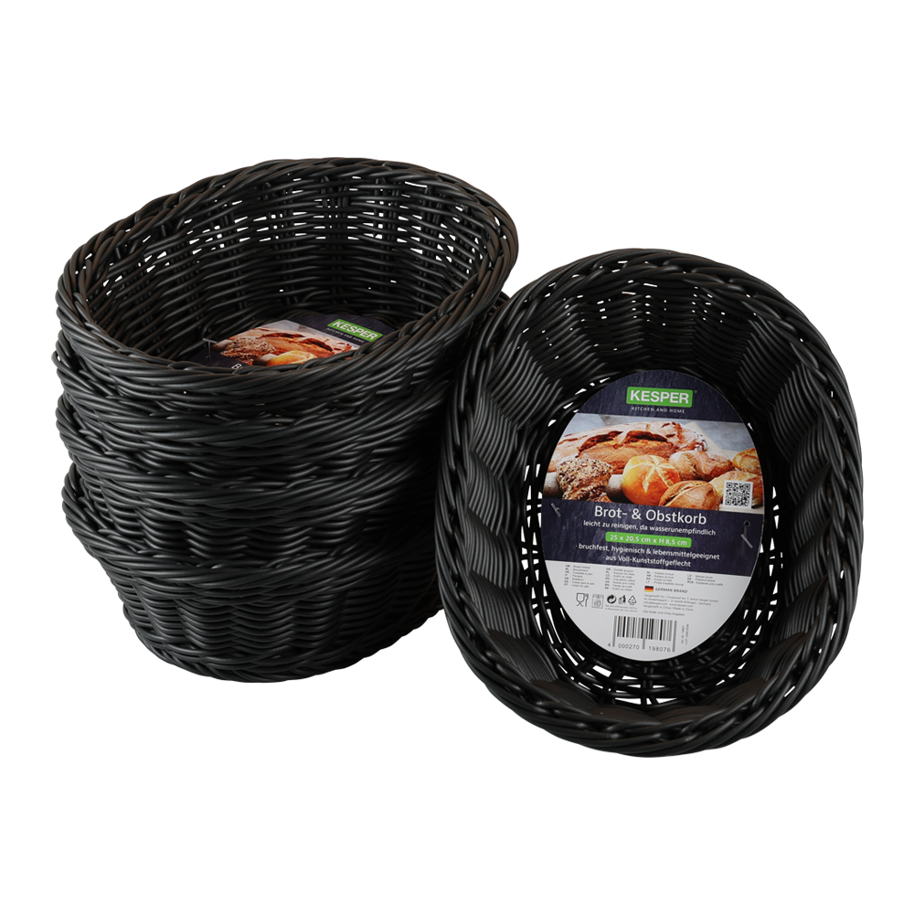KESPER® Brotkorb »Brot- und Obstkorb, 5er Set«, (Set, 5 tlg.), Breite ca. 25 cm