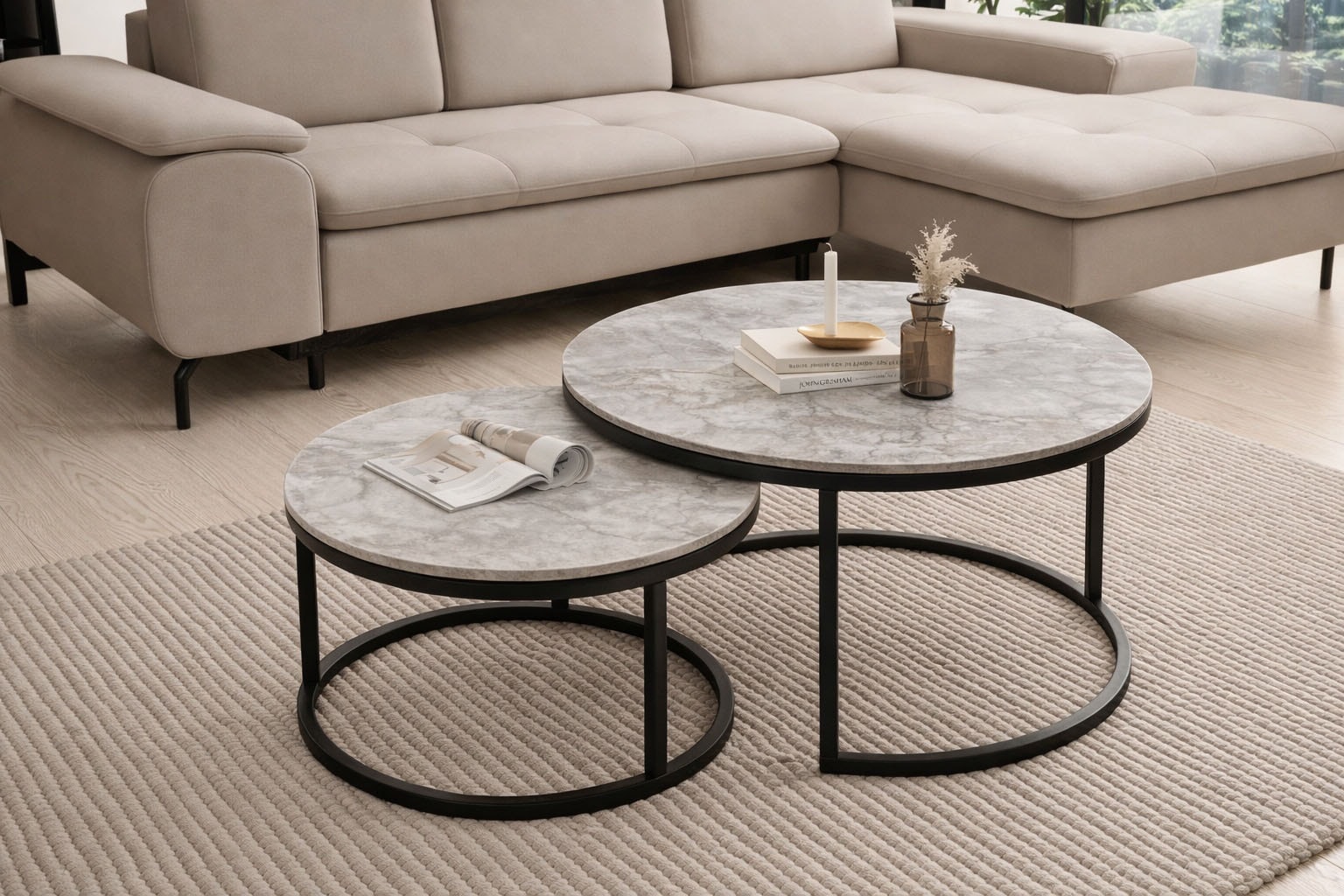 Stolkom Couchtisch »Stolkom Gino B/H 80/60x42/38« 1 Stk. tlg.