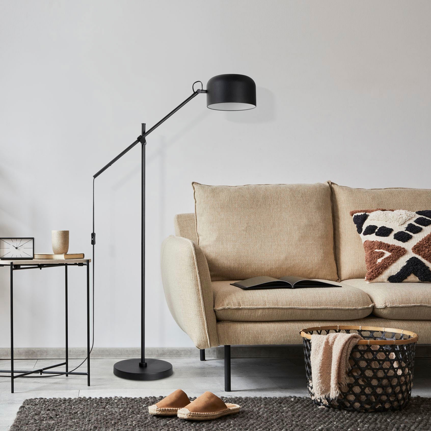 Paco Home Stehlampe »BOWL«, 1 flammig, Leuchtmittel E27 | ohne Leuchtmittel