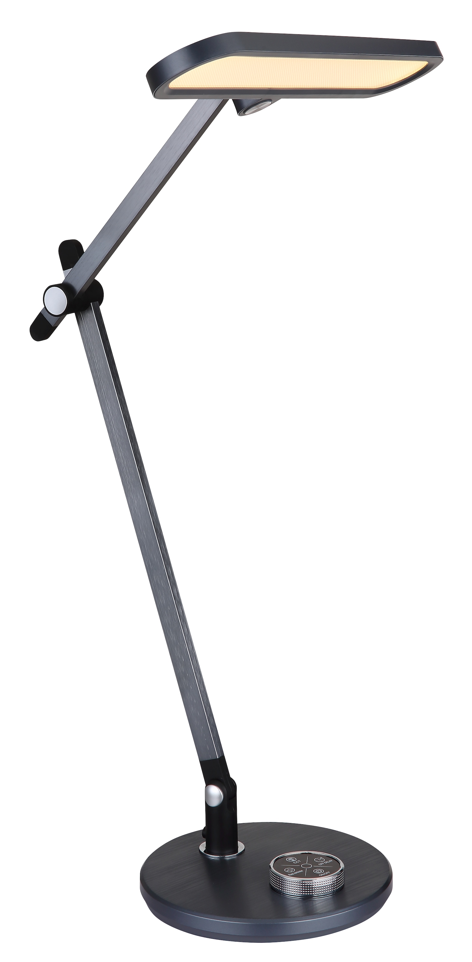 GLOBO LIGHTING LED Tischleuchte »BERLETTA«, Leuchtmittel LED-Modul | LED fest integriert, Tischlampe/Arbeitszimmer/Bürotischleuchte/grau/beweglich