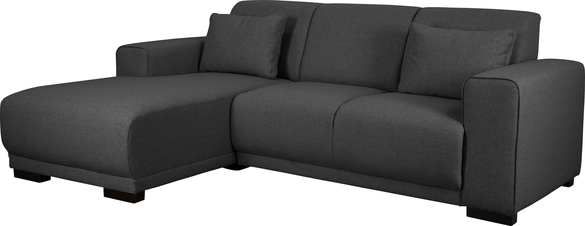 Home affaire Ecksofa »BORNHOLM L-Form mit Recamiere, Maße B/T/H: 234/162/85 cm«, Recamiere links oder rechts bestellbar, Wellenfederung, inkl. 2 Kissen