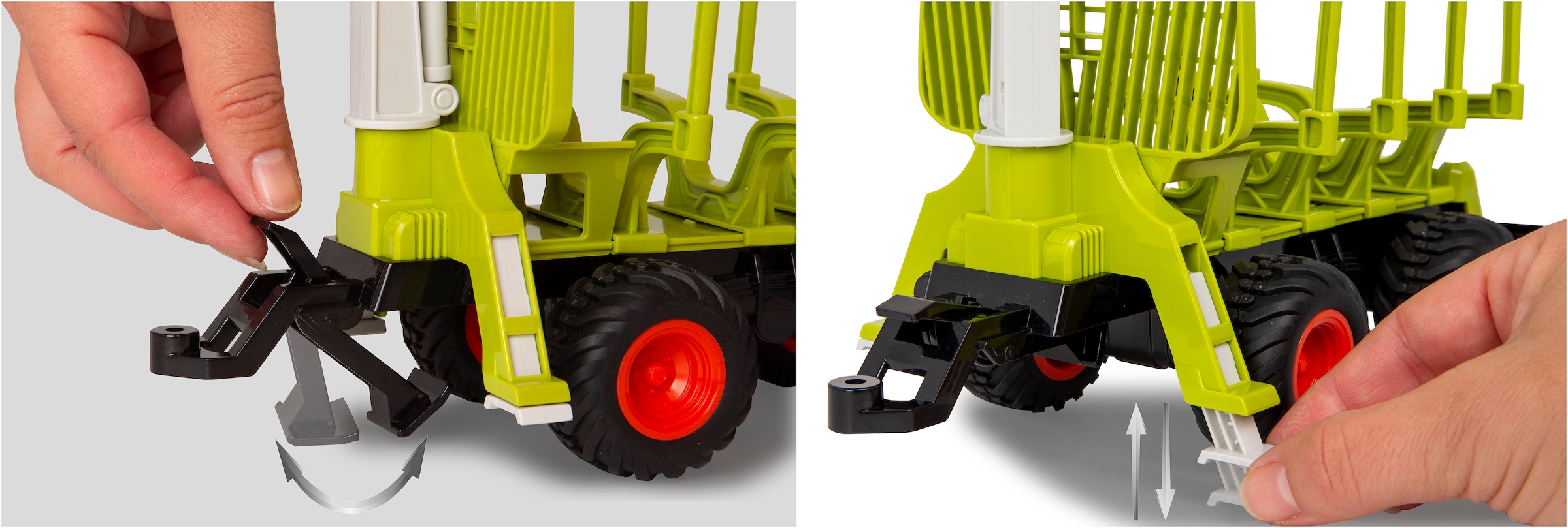 Jamara Spielzeug-Forstmaschine »Holzrückewagen mit Kranarm 1:24S«