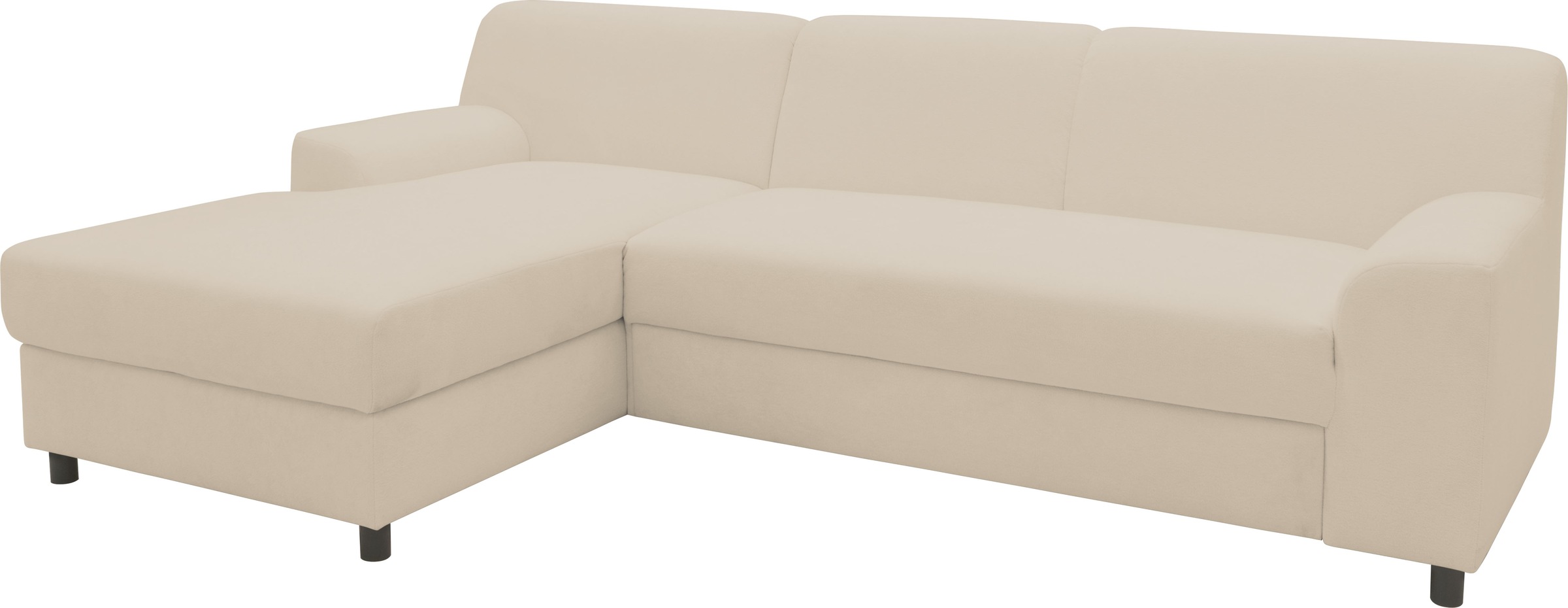 INOSIGN Ecksofa »Turah 2, L-Form, in Cord u. wasserabweisender Microfaser, Federkern«, B/T/H: 241/146/79 cm, incl. Zierkissen, wahlweise mit Bettfunktion