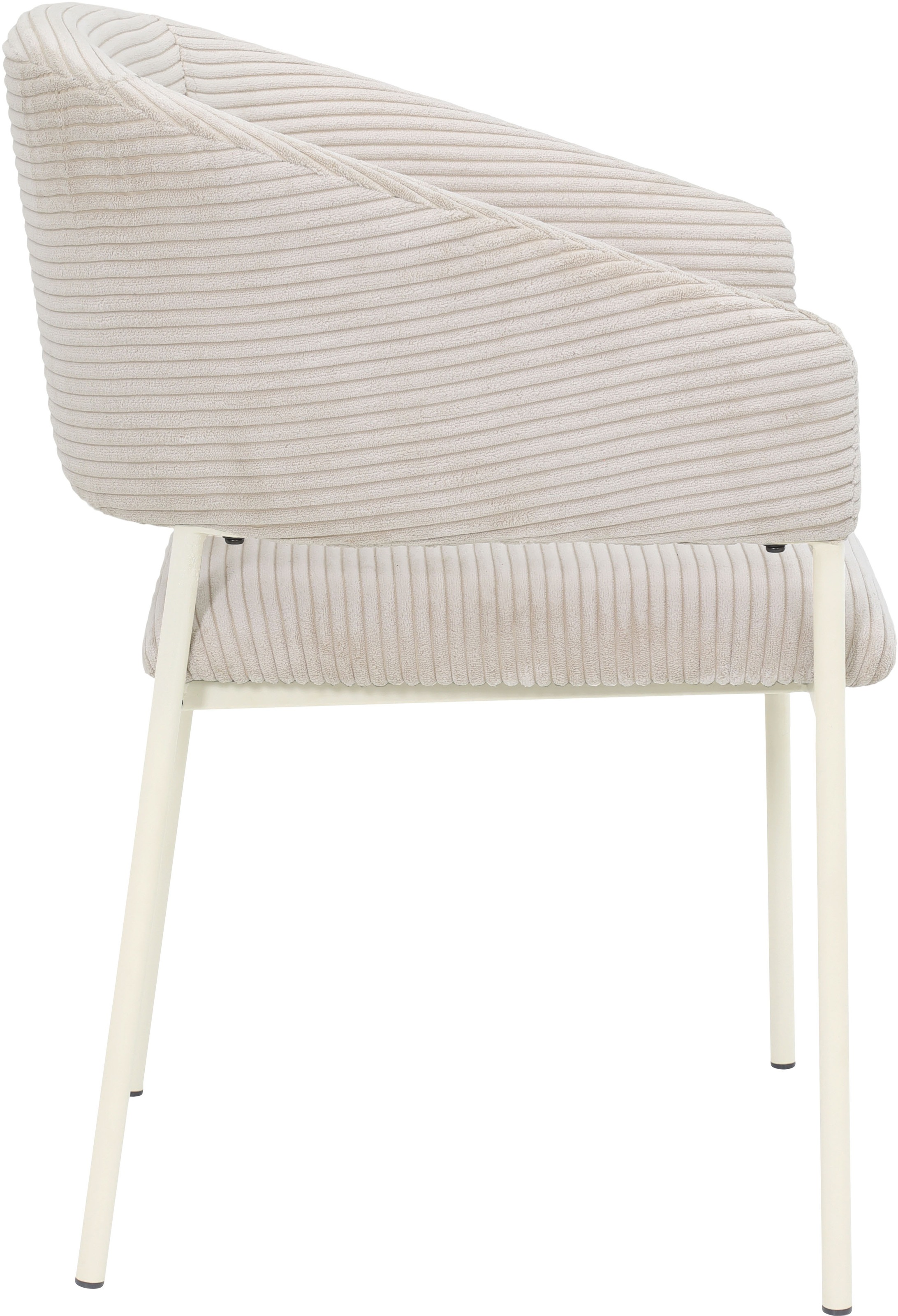 TOM TAILOR HOME Armlehnstuhl »EMBRACE ARMCHAIR«, (Set), 2 St., Breitcord, Esszimmerstuhl, mit Armlehnen, 4-Fußgestell, Rückenausschnitt
