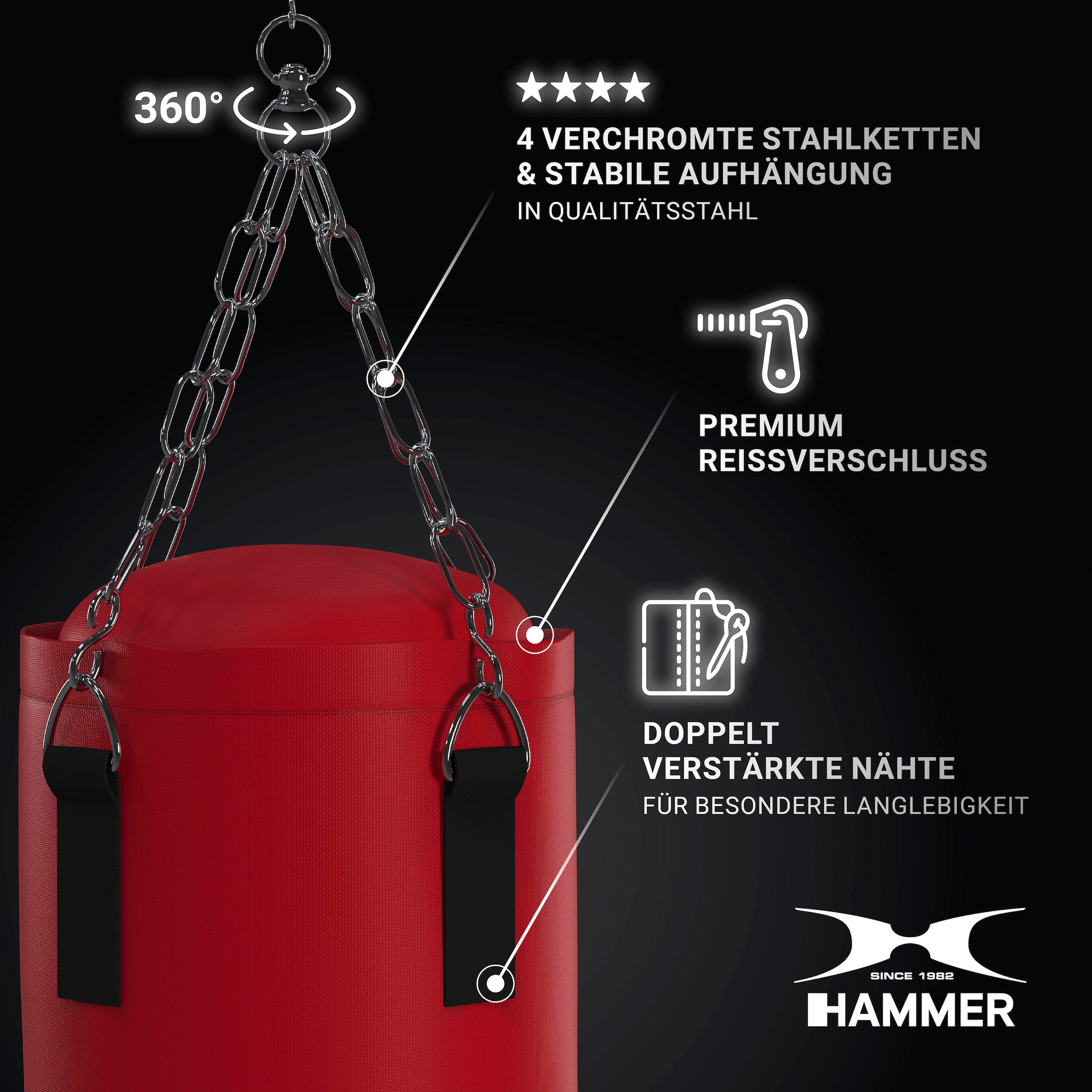 Hammer Boxsack »Fit«, (Set, mit bestellen Trainings-DVD-mit im Boxhandschuhen) Online-Shop