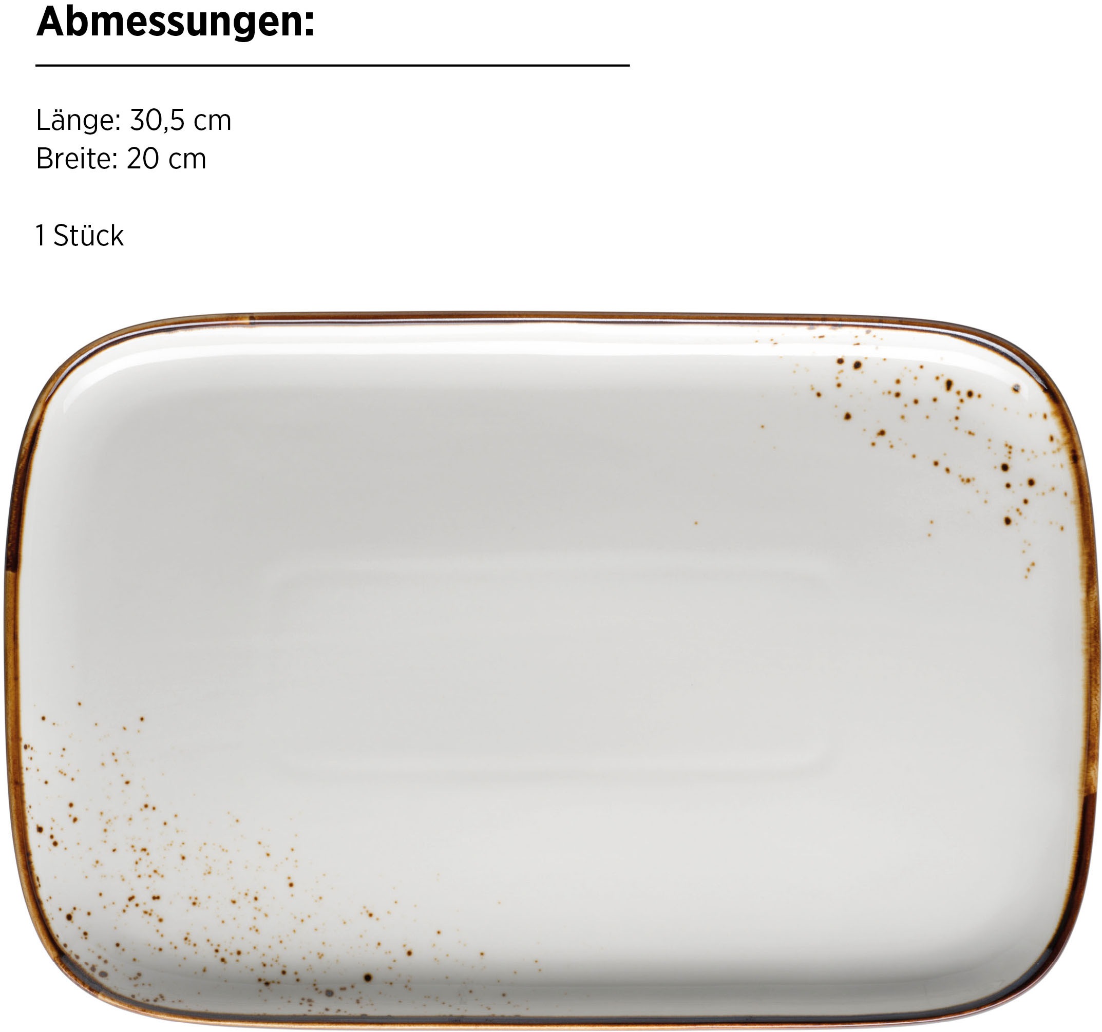 MÄSER Servierplatte »Pintar, Servierplatten-Set, Porzellan«