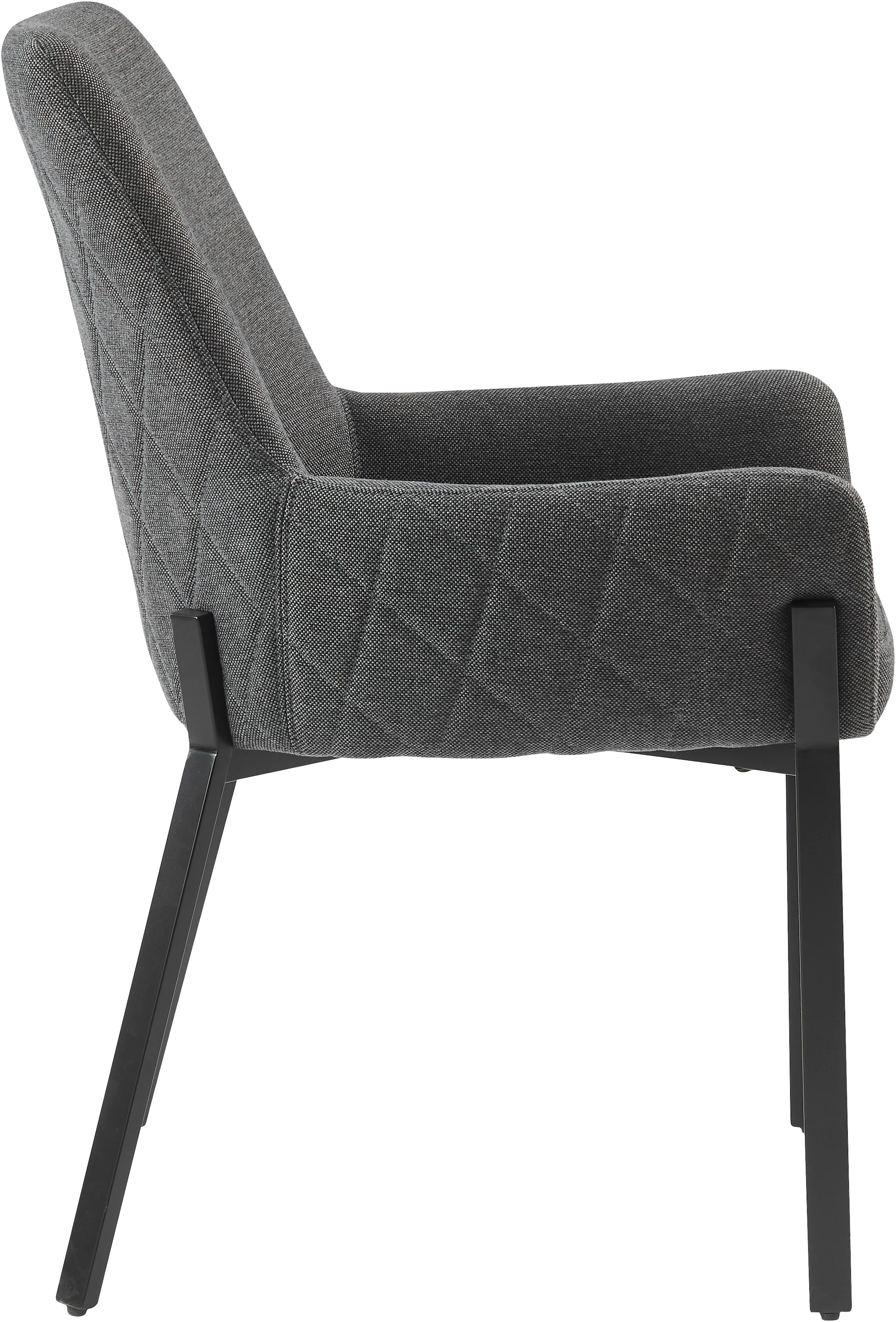 PLACES OF STYLE Stuhl »Lome, TOPSELLER!, OTTOs Choice« () 1 Stk.mit pflegeleichtem Webstoff Bezug, Metallgestell, Sitzhöhe 49 cm