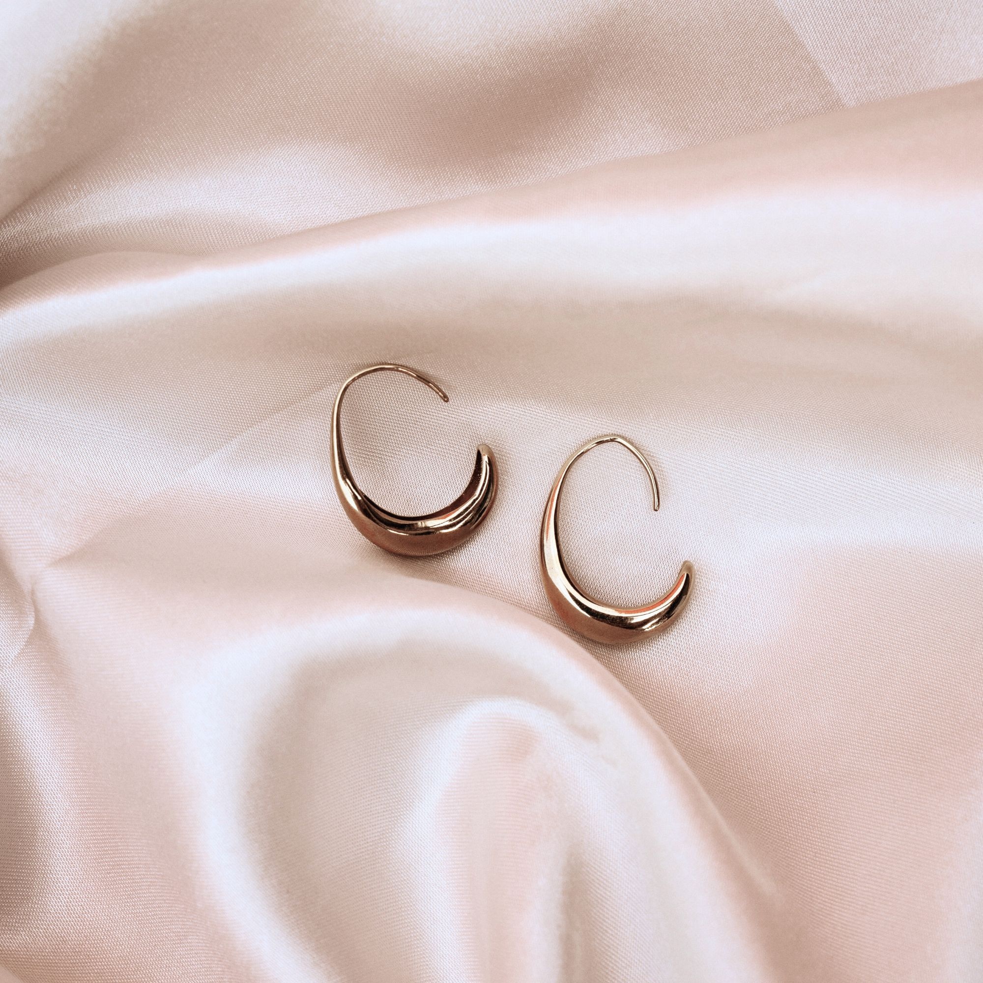 Echtzeit Paar Creolen »Schmuck Geschenk Edelstahl Ohrringe The Classy Drop«