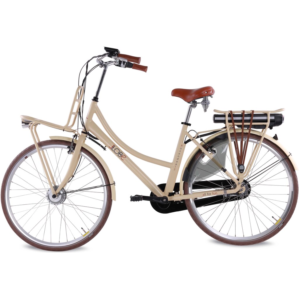 LLobe E-Bike »Rosendaal 3 Lady, 15,6Ah«, 7 Gang, Shimano, Frontmotor 250 W