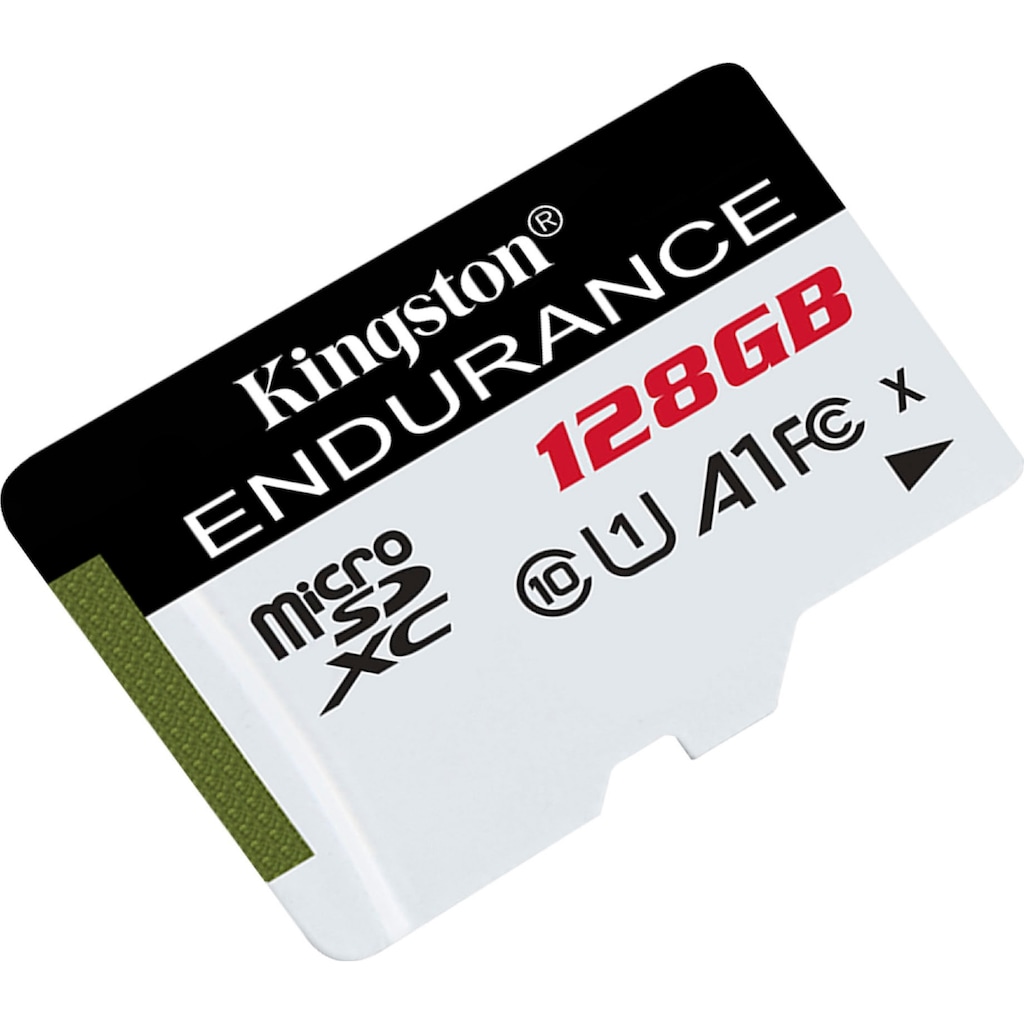 Kingston Speicherkarte »HIGH-ENDURANCE microSD 128GB«, (UHS-I Class 10 95 MB/s Lesegeschwindigkeit)