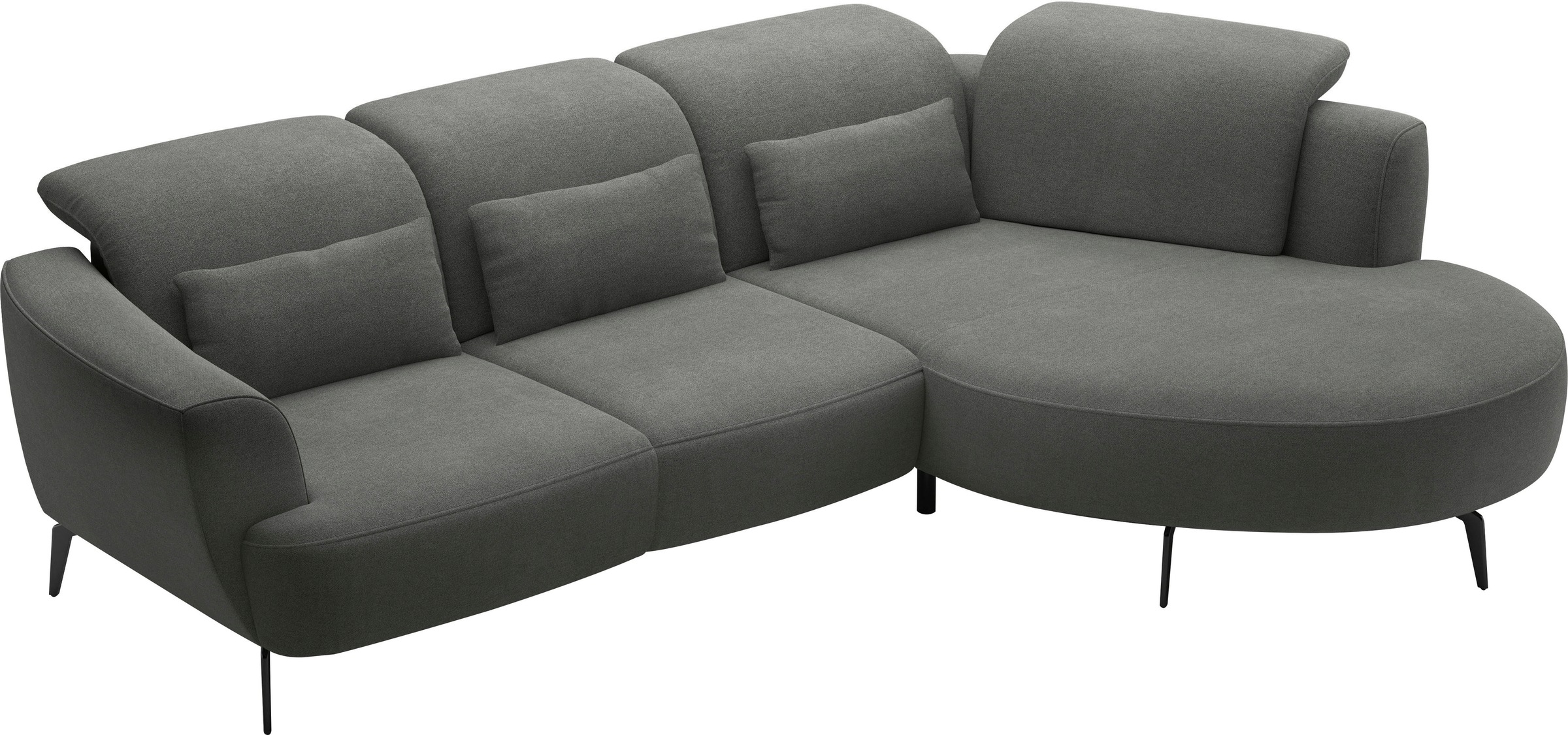 sit&more Ecksofa »Zoe«, ink.Sitztiefenverstellung, wahlweise mit Kopfteilverstellung