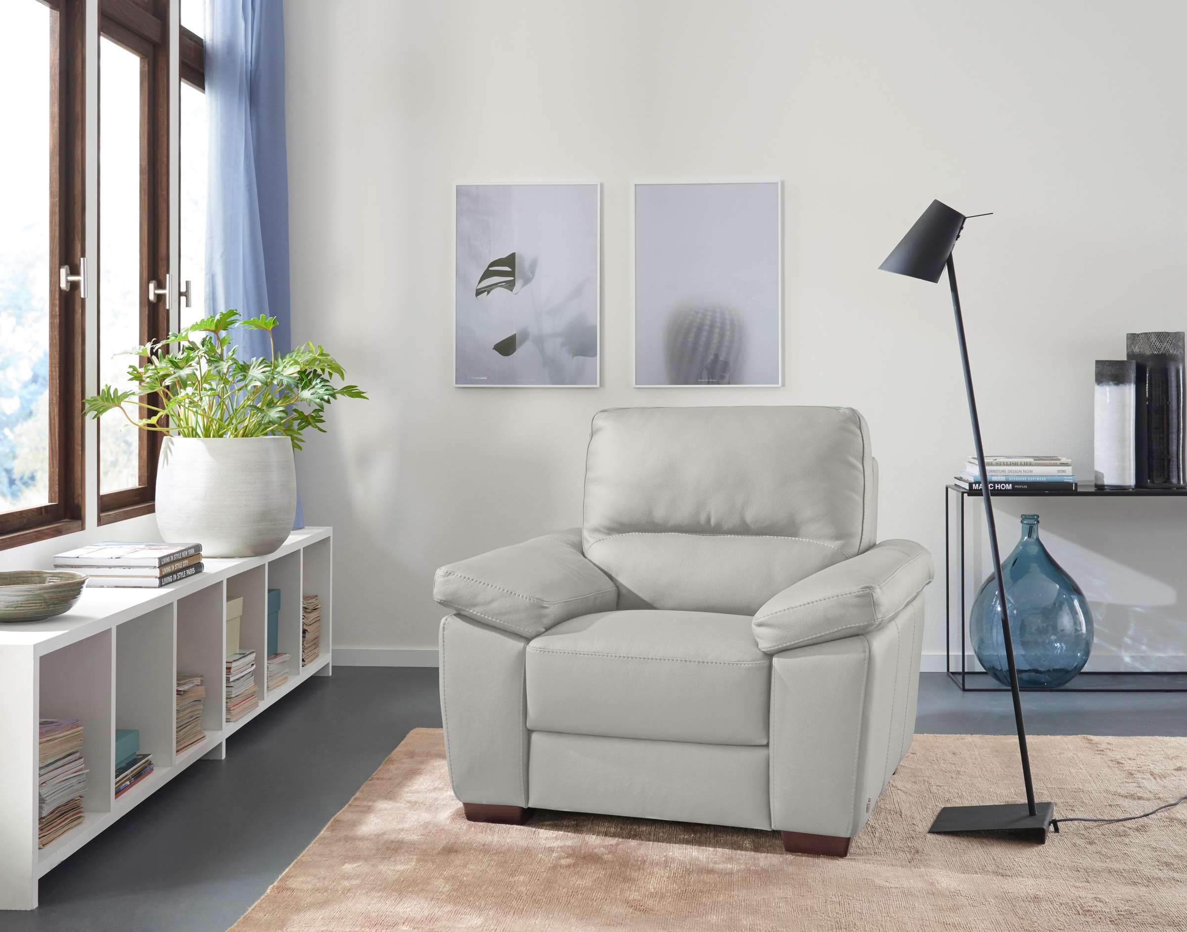 CALIA ITALIA Sessel »Gaia, hochwertiger, edler Ledersessel mit erstklassigem Sitzkomfort« in zwei hochwertigen Lederqualitäten