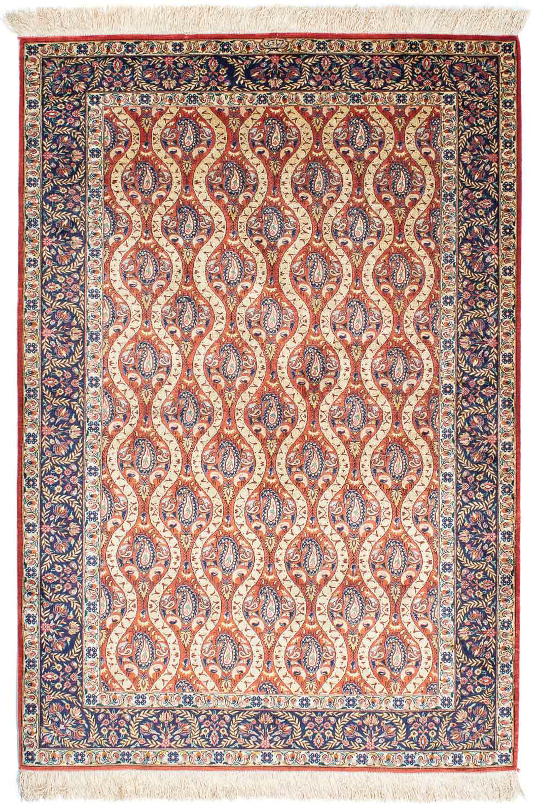 morgenland Orientteppich »Perser - Ghom - 150 x 98 cm - rot«, rechteckig, 1 günstig online kaufen