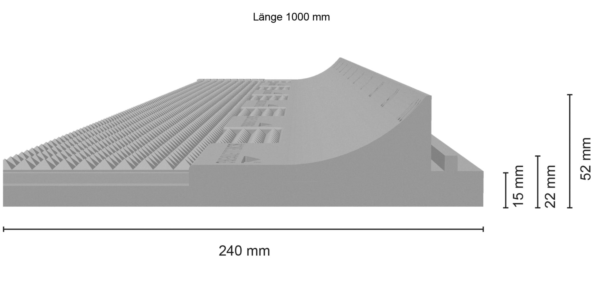 SCHELLENBERG Rollladenkastendämmung »2-teilig, 100 x 50 x 2,5 cm«, Thermoisolierung für Rollläden, Wärmedämmung für große Rollladenkästen