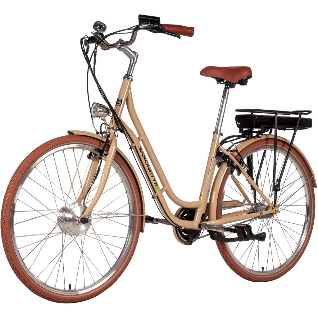 SAXONETTE E-Bike »Style Plus 2.0«, 3 Gang, Shimano, Frontmotor 250 W