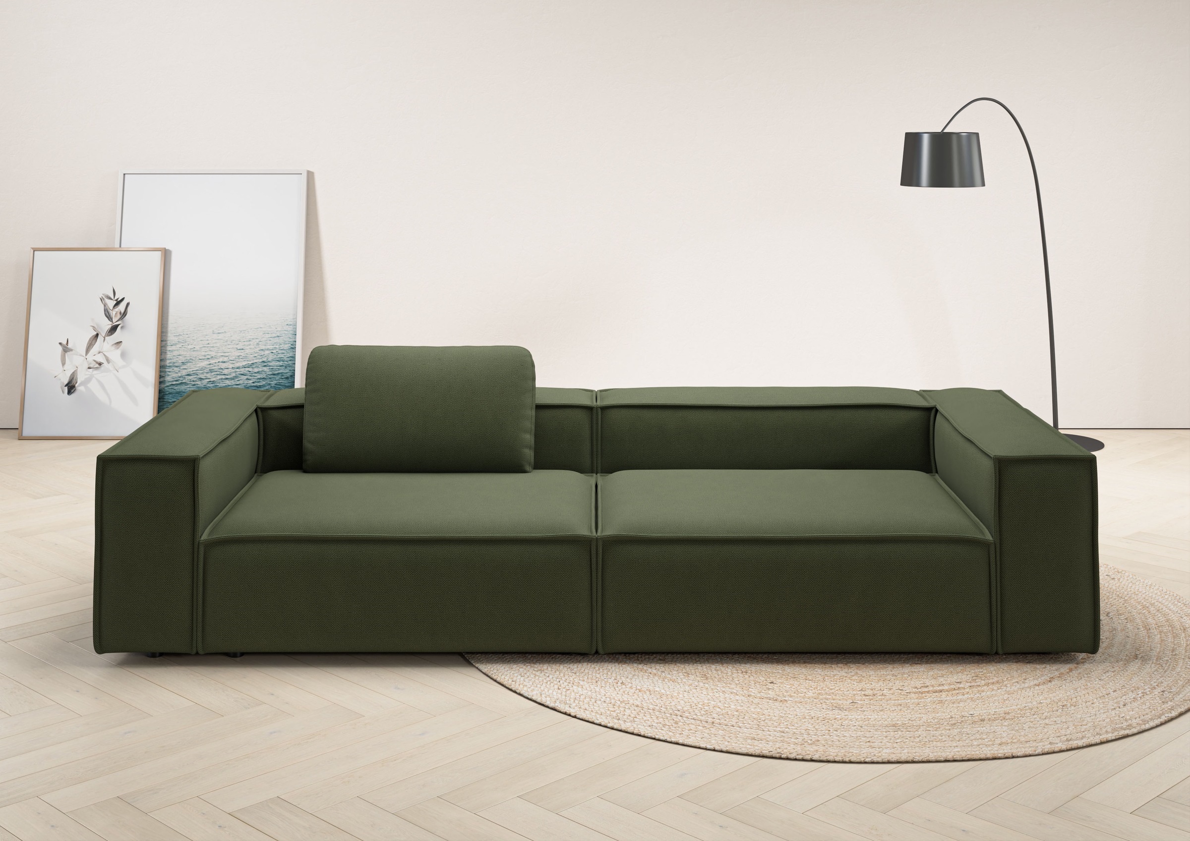 Places of Style 3-Sitzer »Watertown moderner 3-Sitzer«, extra breites Sofa mit in eleganten Bezügen & großzügiger Sitzfläche
