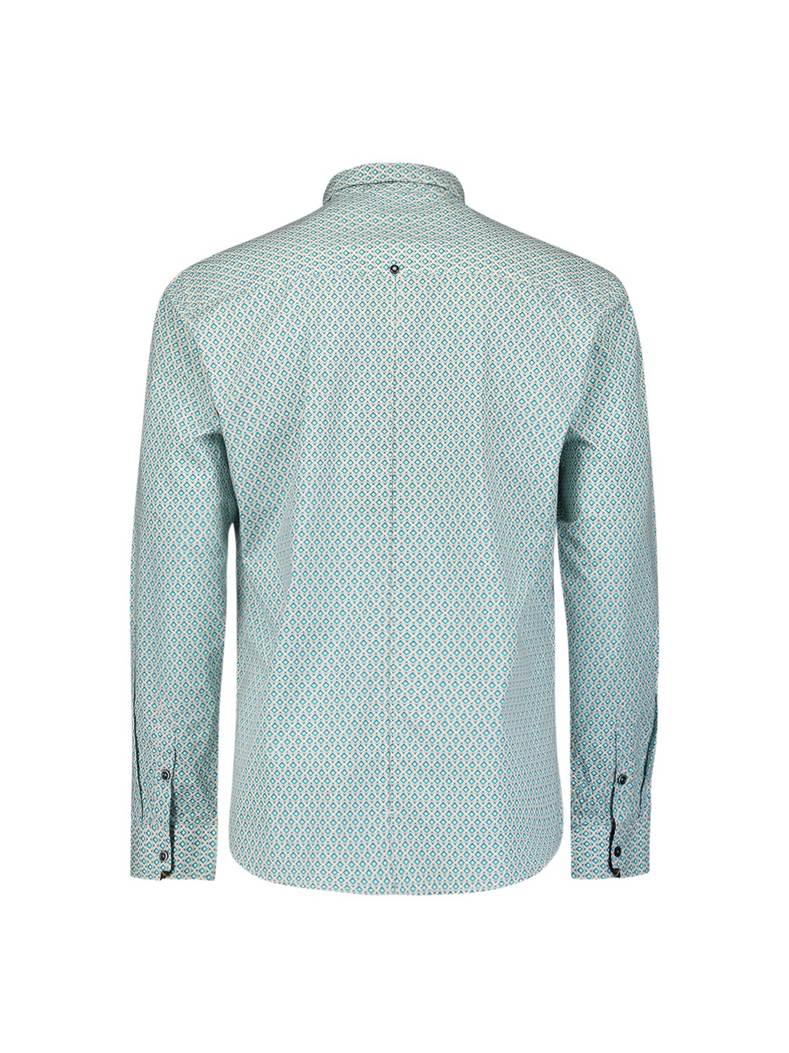 NO EXCESS Langarmhemd »No Excess Stretchhemd mit Print Shirt Stretch Allover Printed«