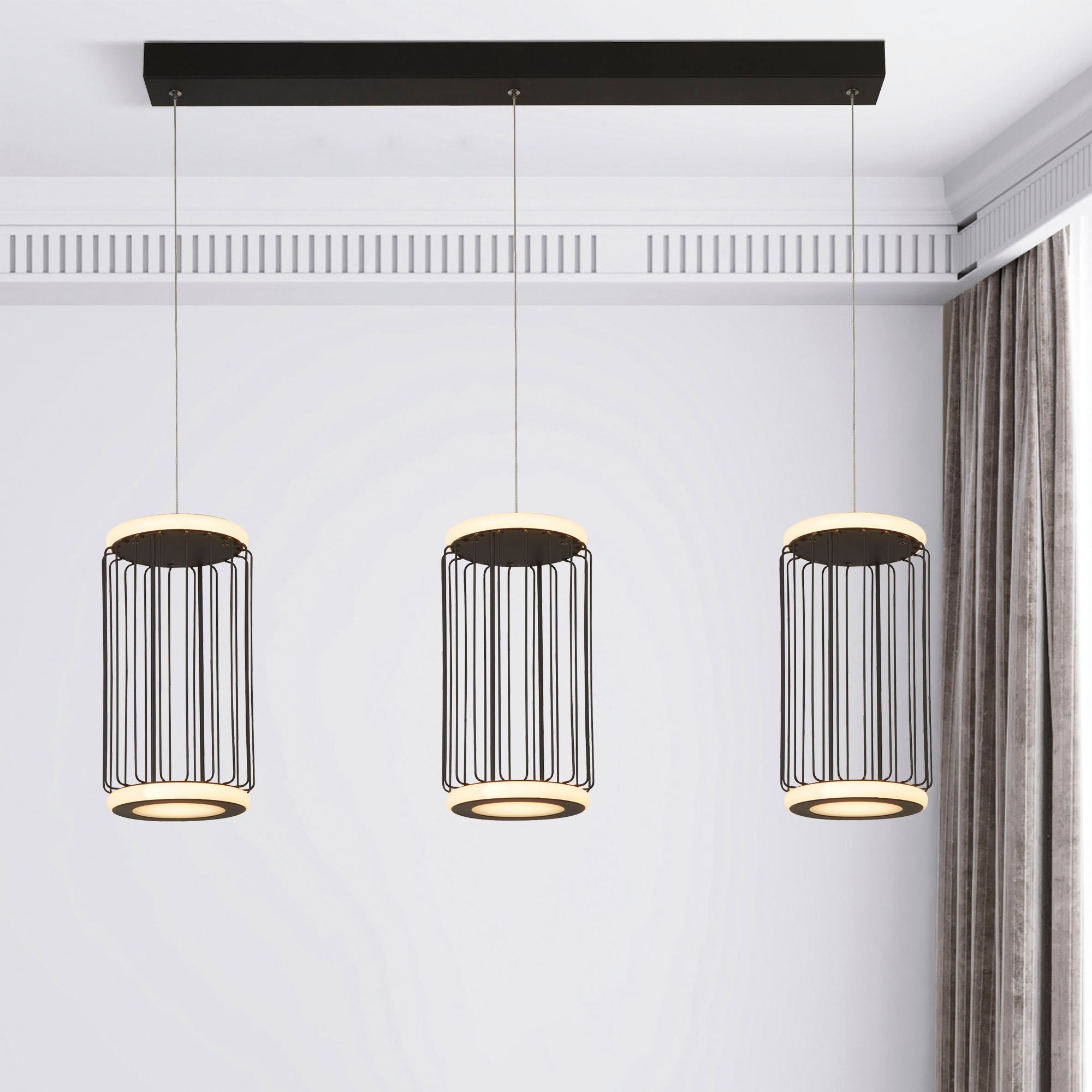 Searchlight LED-Hängeleuchte »Hängeleuchte Circolo, 1-flammig«, 1 flammig, Leuchtmittel LED-Modul | LED fest integriert, Elegante Optik