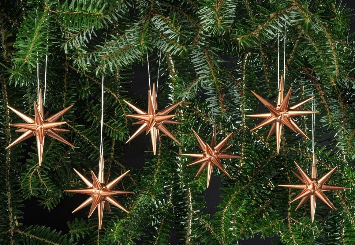 ALBIN PREISSLER Christbaumschmuck »aus Holz, Handwerkskunst aus dem Erzgebirge« Weihnachtsdeko kupferfarben