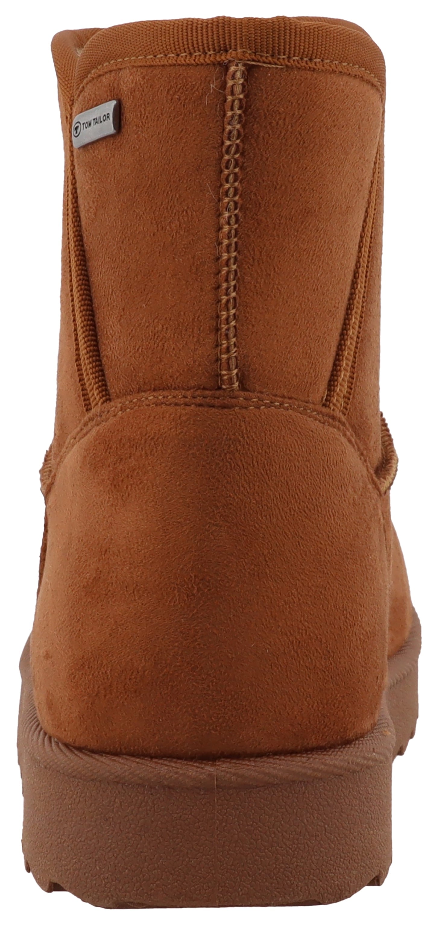 TOM TAILOR Winterboots, Plateau, Schlupfschuh, Ankleboots mit Ziernähte