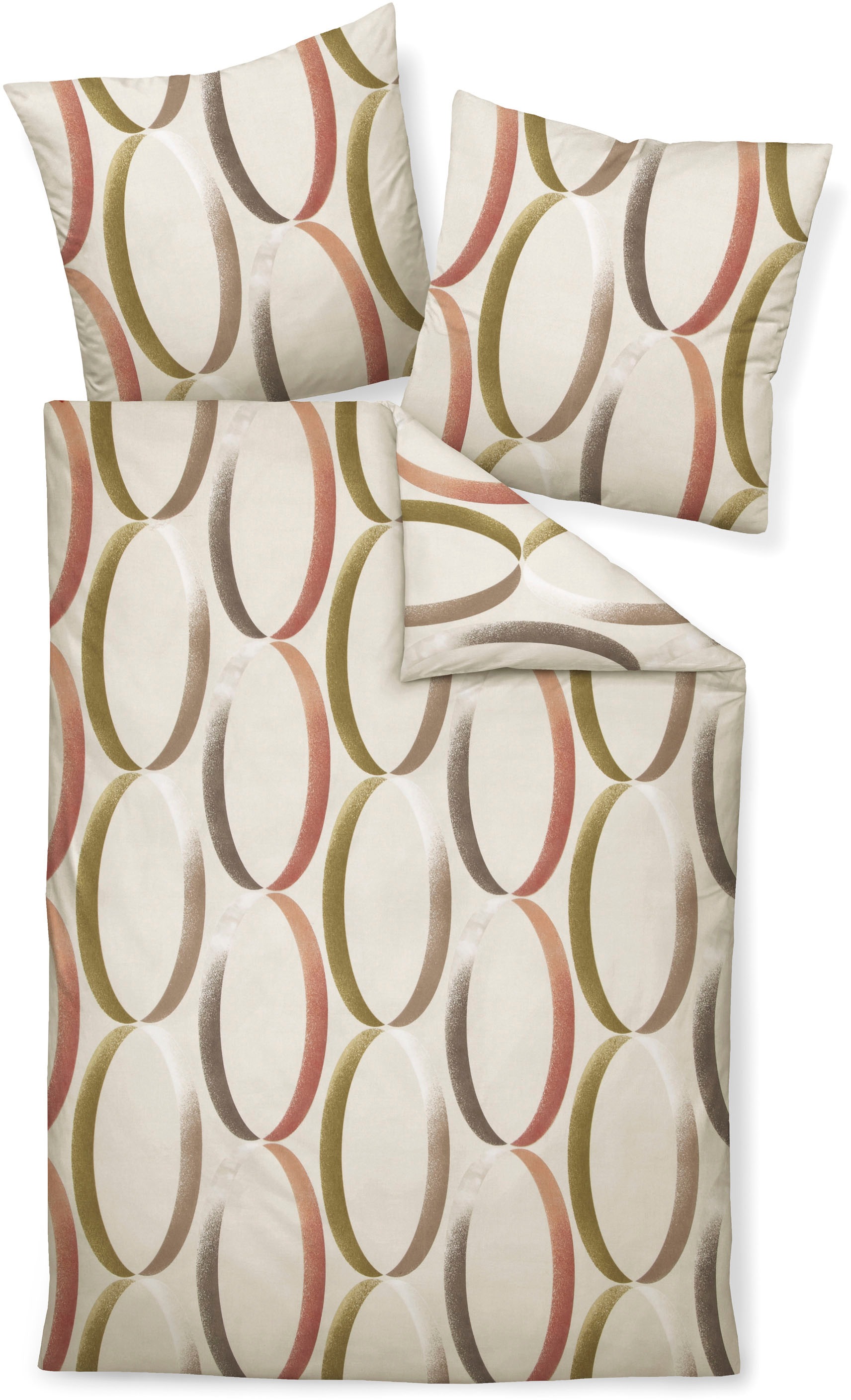 Janine Janine Feinbiber Bettwäsche DAVOS 65156 taupe siena Größe:  155x220 günstig online kaufen