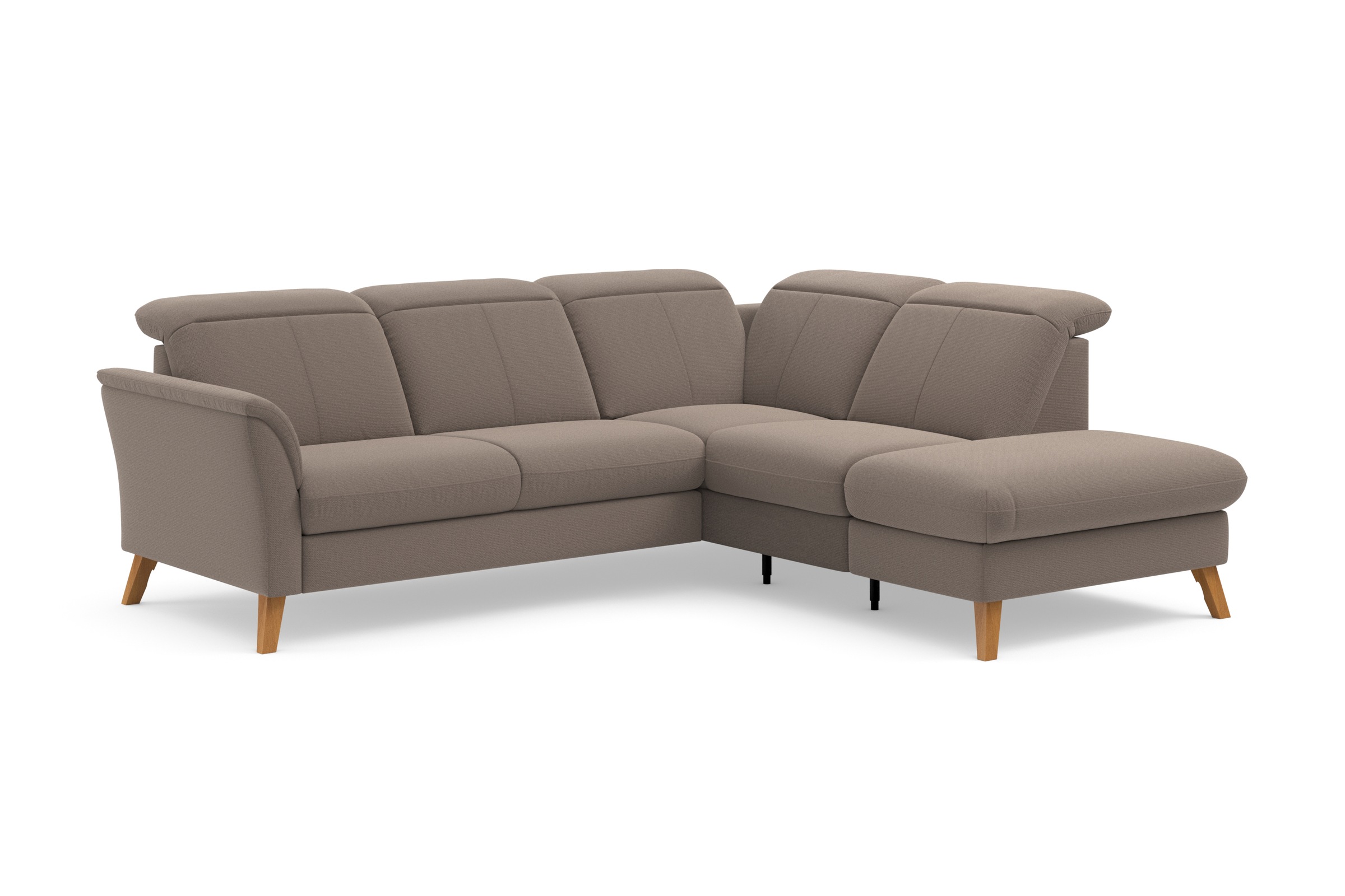 sit&more Ecksofa »Romero L-Form«, wahlweise mit oder ohne TV-Funktion, Bettfunktion, Bettkasten