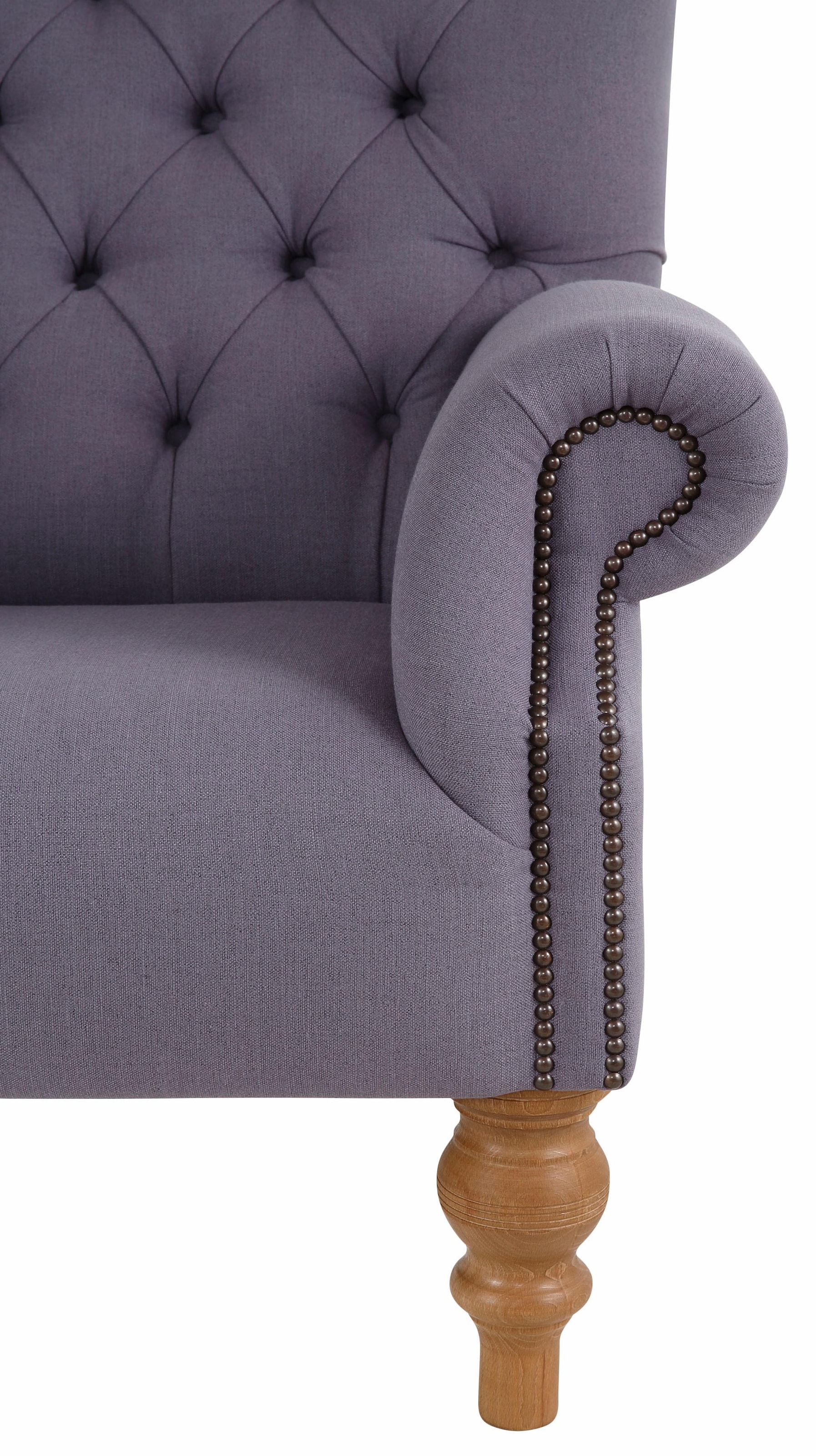 Home affaire Sessel »Lord«, mit echter Chesterfield-Knopfheftung und Ziernägeln