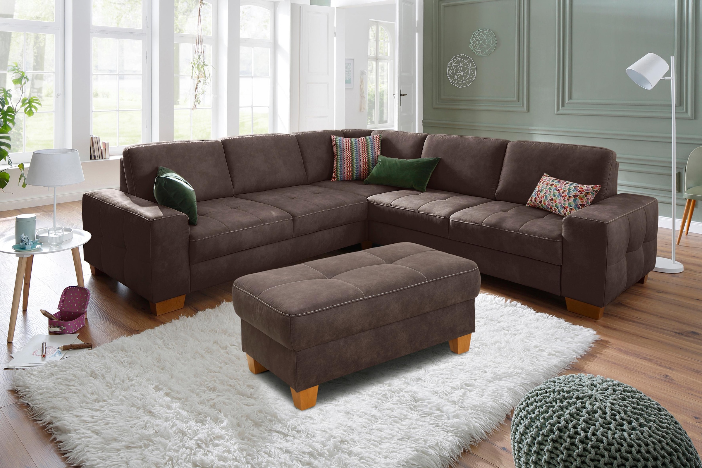 Home affaire Hocker »Puccini« mit Kontrastnaht