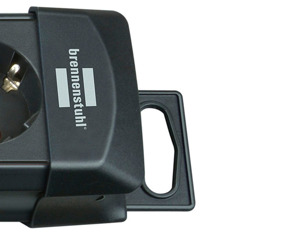 Brennenstuhl Steckdosenleiste »Premium-Line«, 10-fach, (Kabellänge 3 m), mit Schalter und mit 45° Winkel der Schutzkontakt-Steckdosen